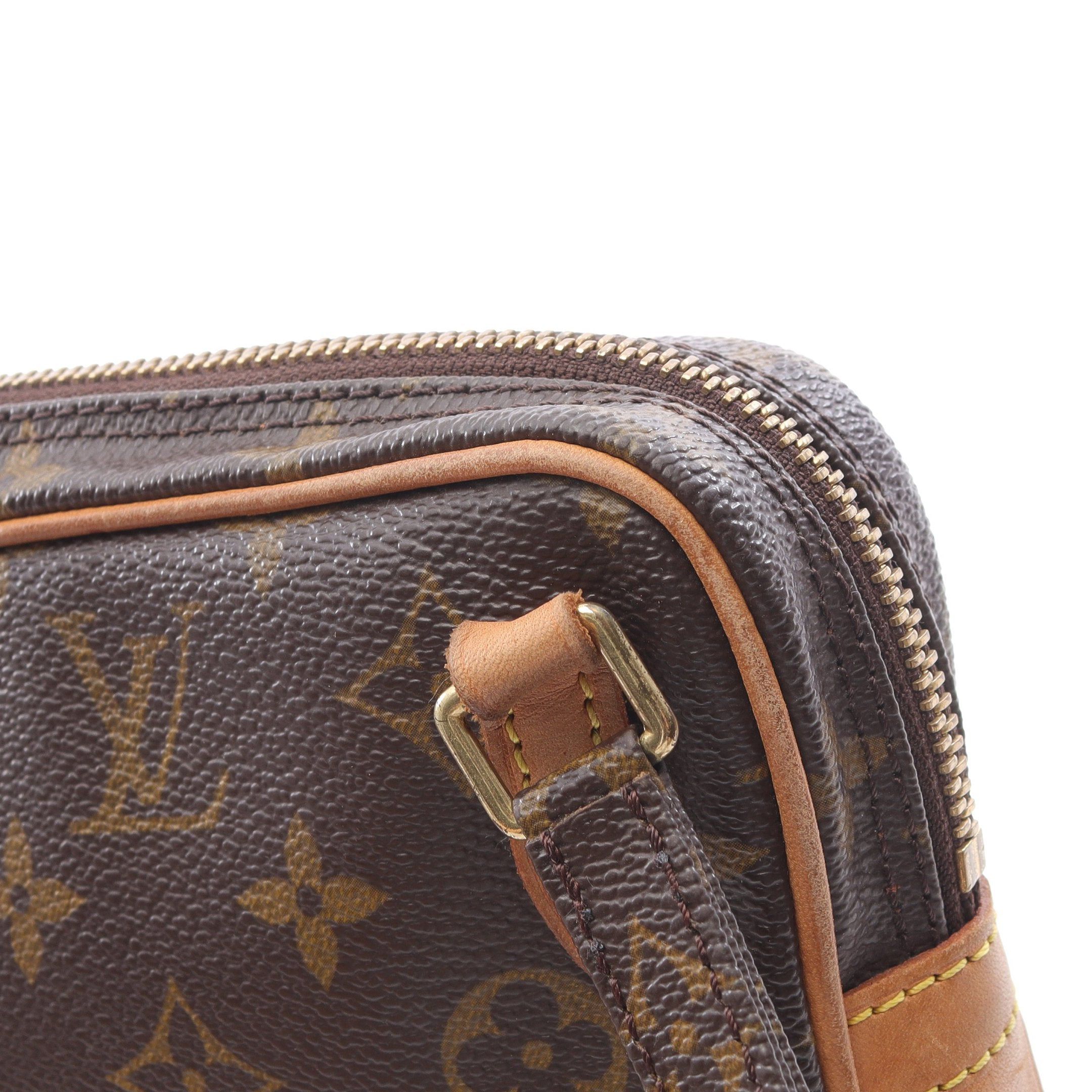 Louis Vuitton Louis Vuitton Marly Monogram Shoulder Bag Leather Brown Size ONE SIZE - 7 Thumbnail