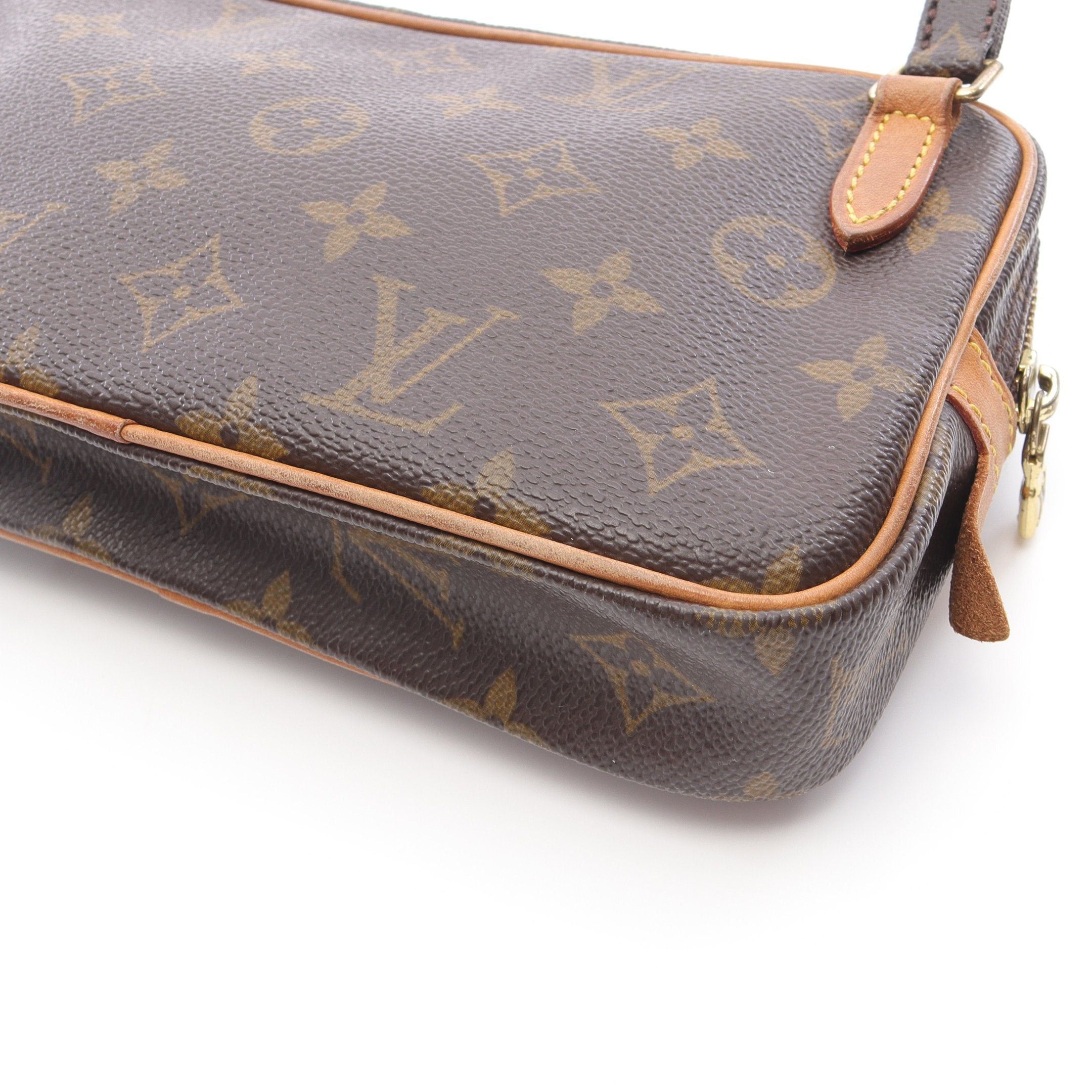 Louis Vuitton Louis Vuitton Marly Monogram Shoulder Bag Leather Brown Size ONE SIZE - 9 Thumbnail