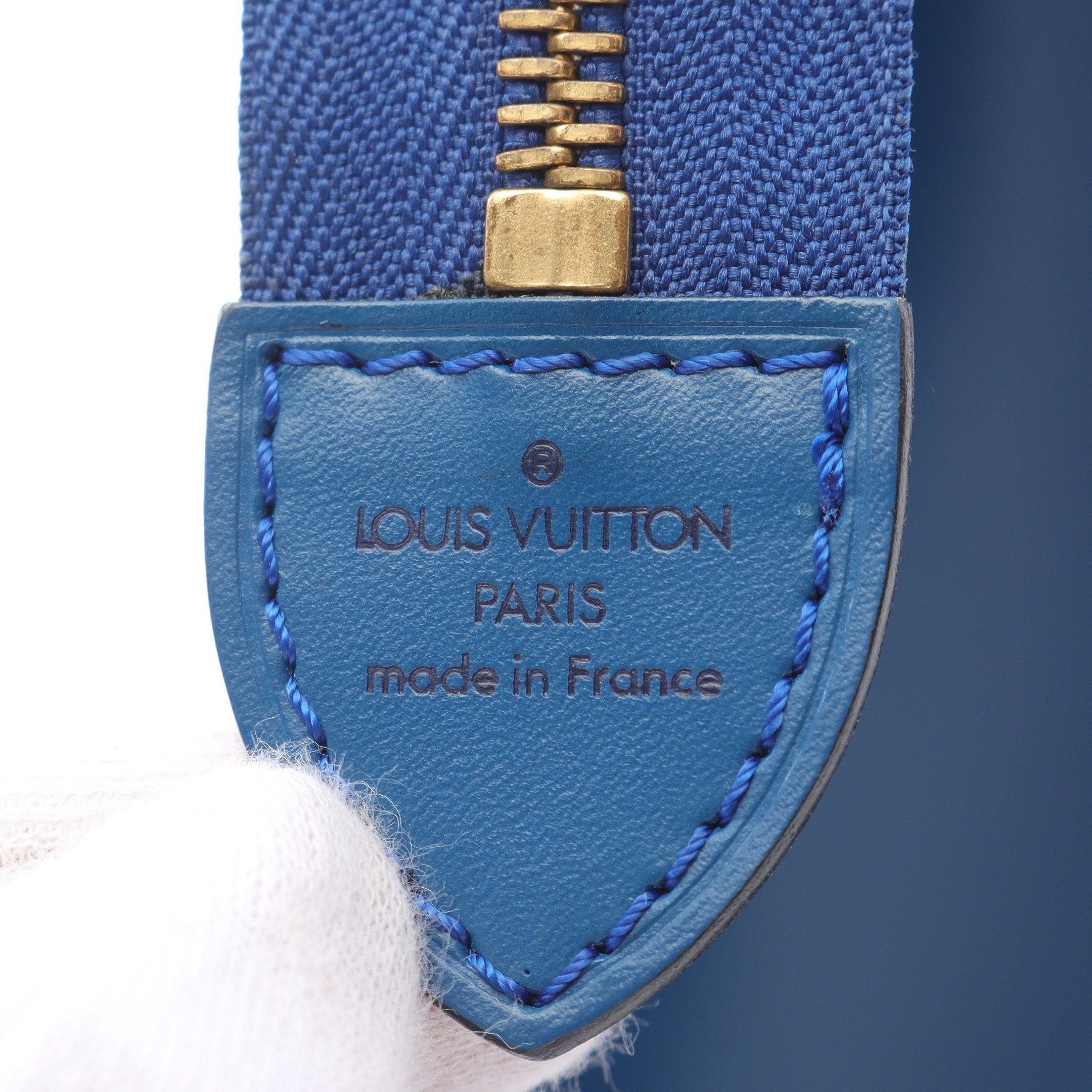 Louis Vuitton Louis Vuitton Rivera Epi Toledo Blue Handbag Leather Size ONE SIZE - 4 Thumbnail