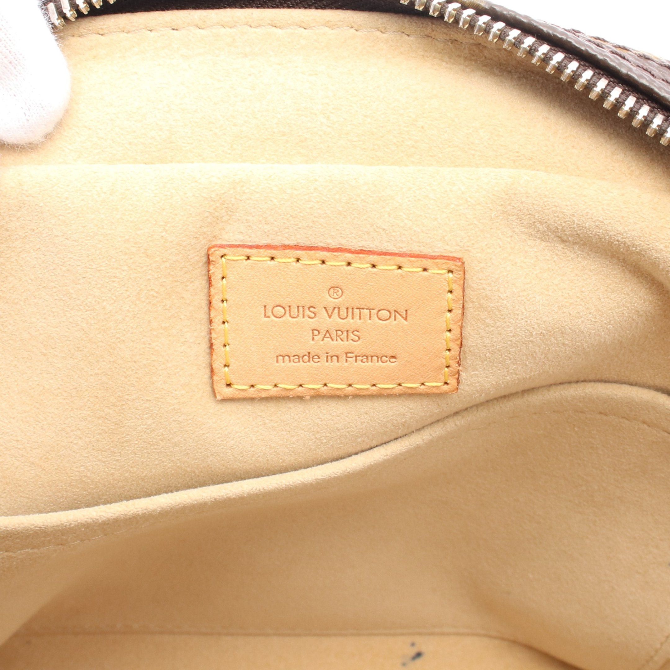Louis Vuitton Louis Vuitton Manhattan Pm Monogram Handbag Leather Brown Size ONE SIZE - 4 Thumbnail