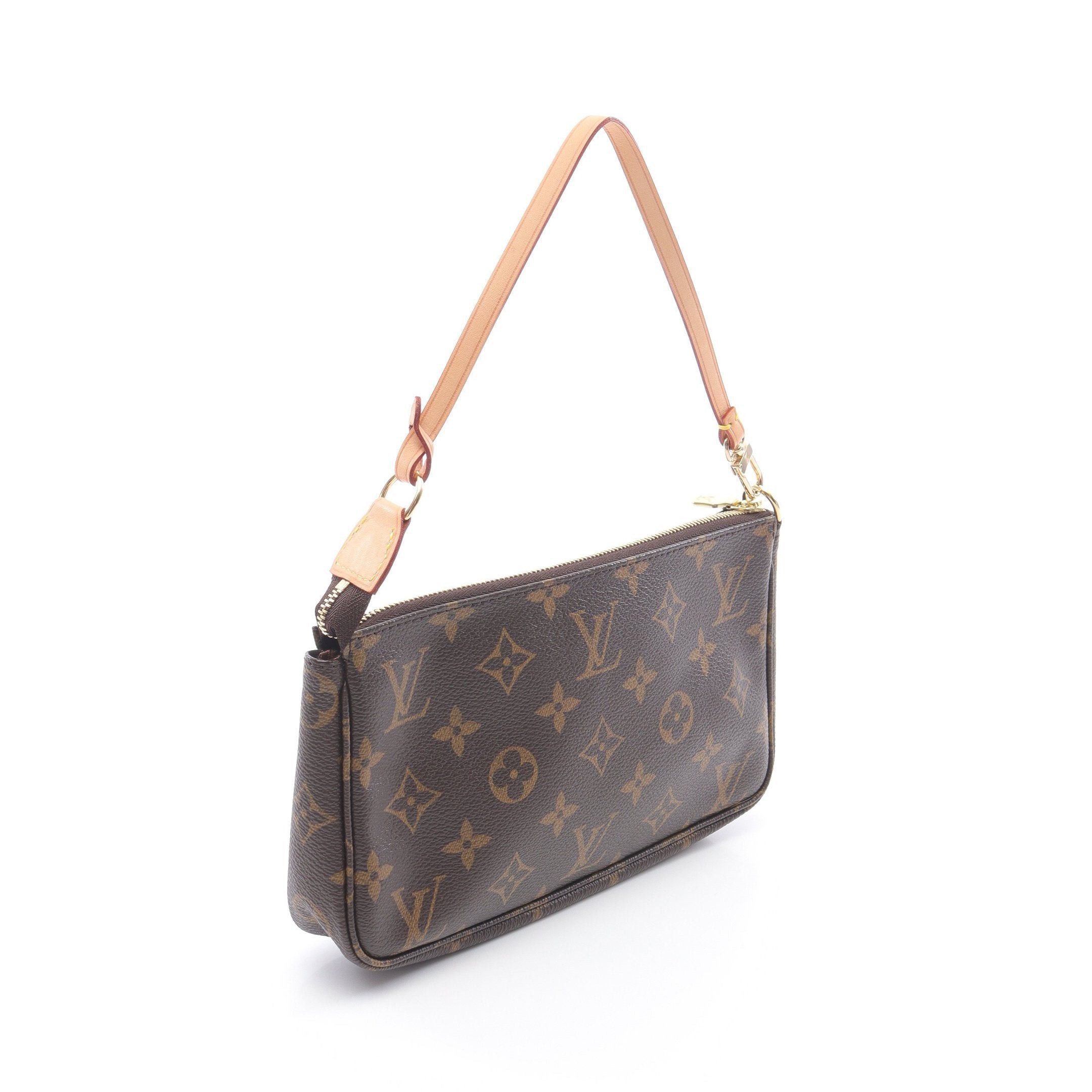 Louis Vuitton Louis Vuitton Pochette Accessoires Monogram Handbag Leather Brown Size ONE SIZE - 2 Thumbnail