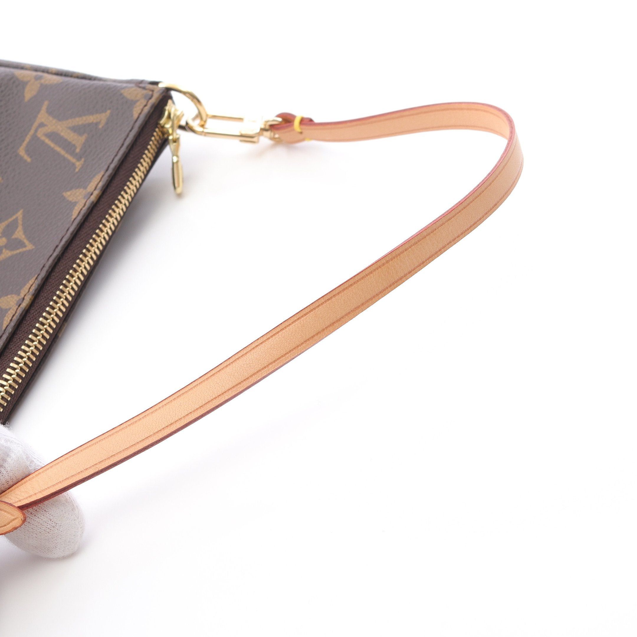 Louis Vuitton Louis Vuitton Pochette Accessoires Monogram Handbag Leather Brown Size ONE SIZE - 6 Thumbnail