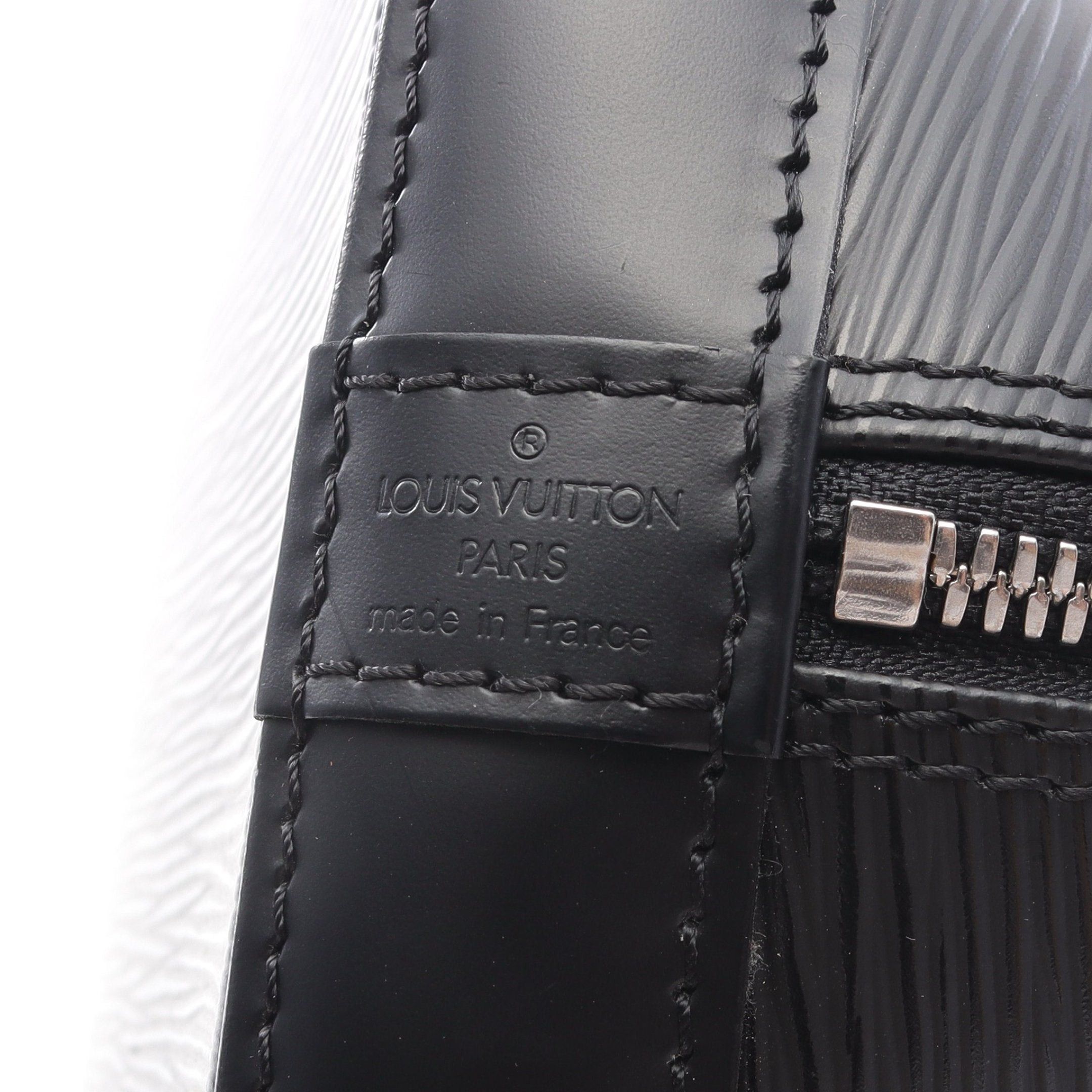 Louis Vuitton Louis Vuitton Alma Pm Epi Noir Handbag Leather Black Size ONE SIZE - 4 Thumbnail