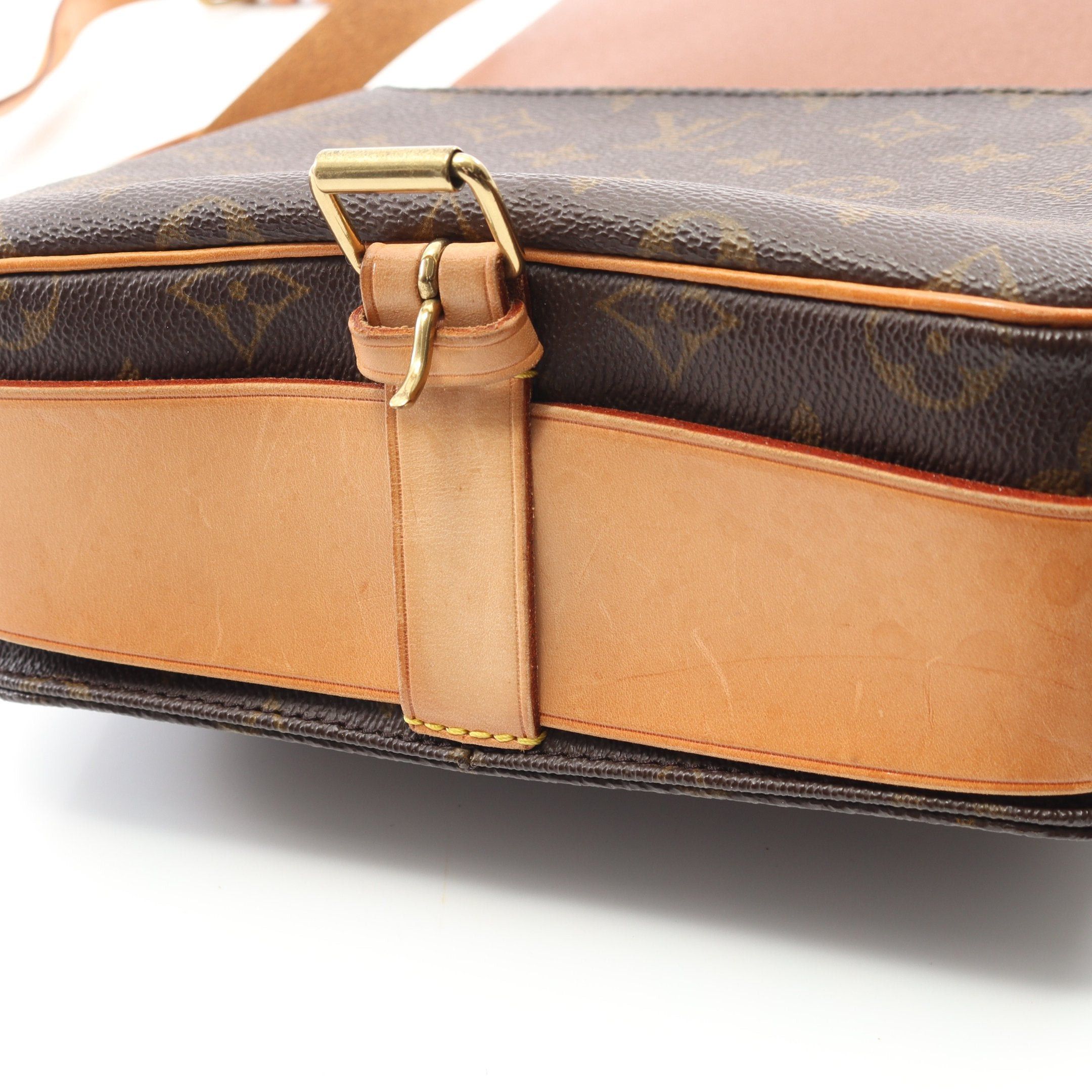 Louis Vuitton Louis Vuitton Cartesier Mm Monogram Shoulder Bag Leather Brown Size ONE SIZE - 7 Thumbnail