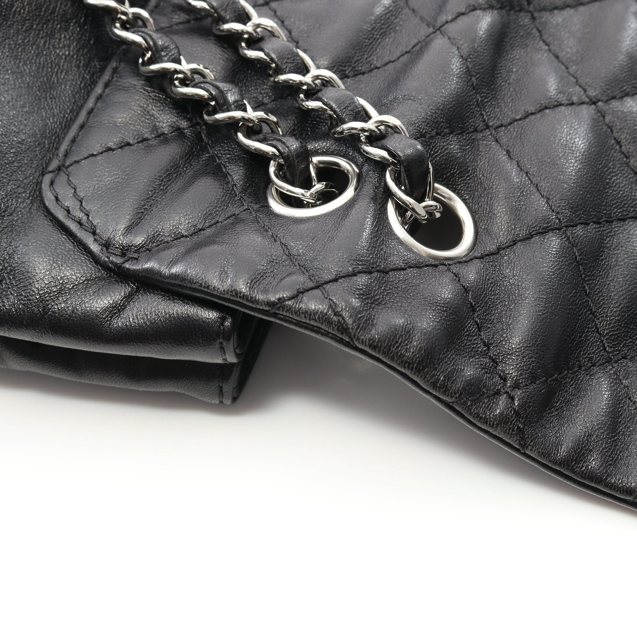 Chanel Chanel Matelasse Chain Shoulder Bag Lambskin Black Silver Hardware Size ONE SIZE - 8 Thumbnail