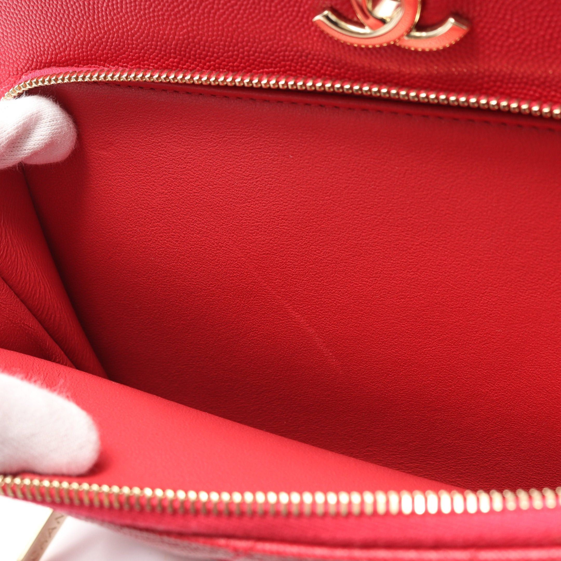 Chanel Chanel Business Affinity Matelasse Chain Shoulder Bag Caviar Skin Pink Red Gold Hardware Size ONE SIZE - 10 Thumbnail