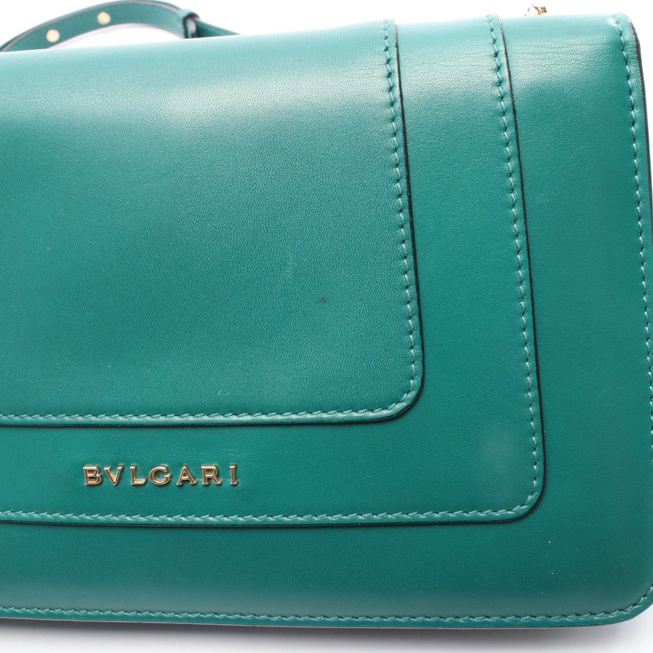 Bvlgari Bvlgari Serpenti Forever Chain Shoulder Bag Leather Green Size ONE SIZE - 8 Thumbnail