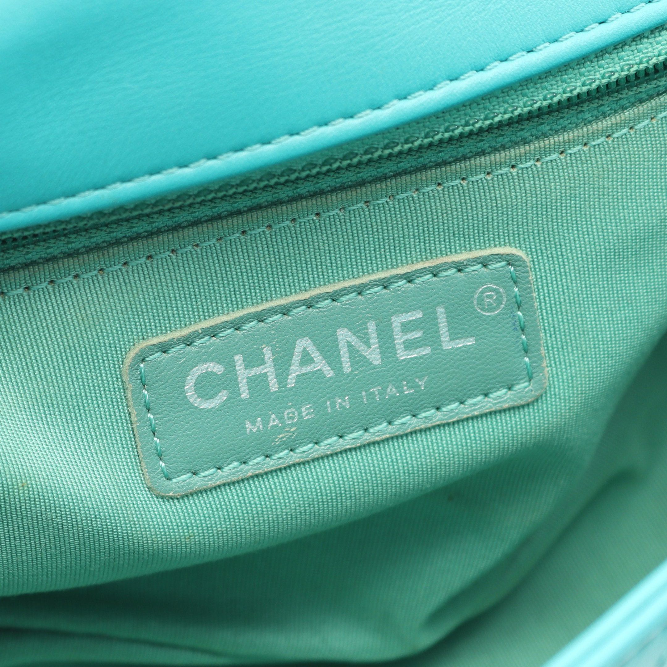 Chanel Chanel Matelasse Top Handle Chain Shoulder Bag Leather Emerald Green Silver Hardware Size ONE SIZE - 4 Thumbnail