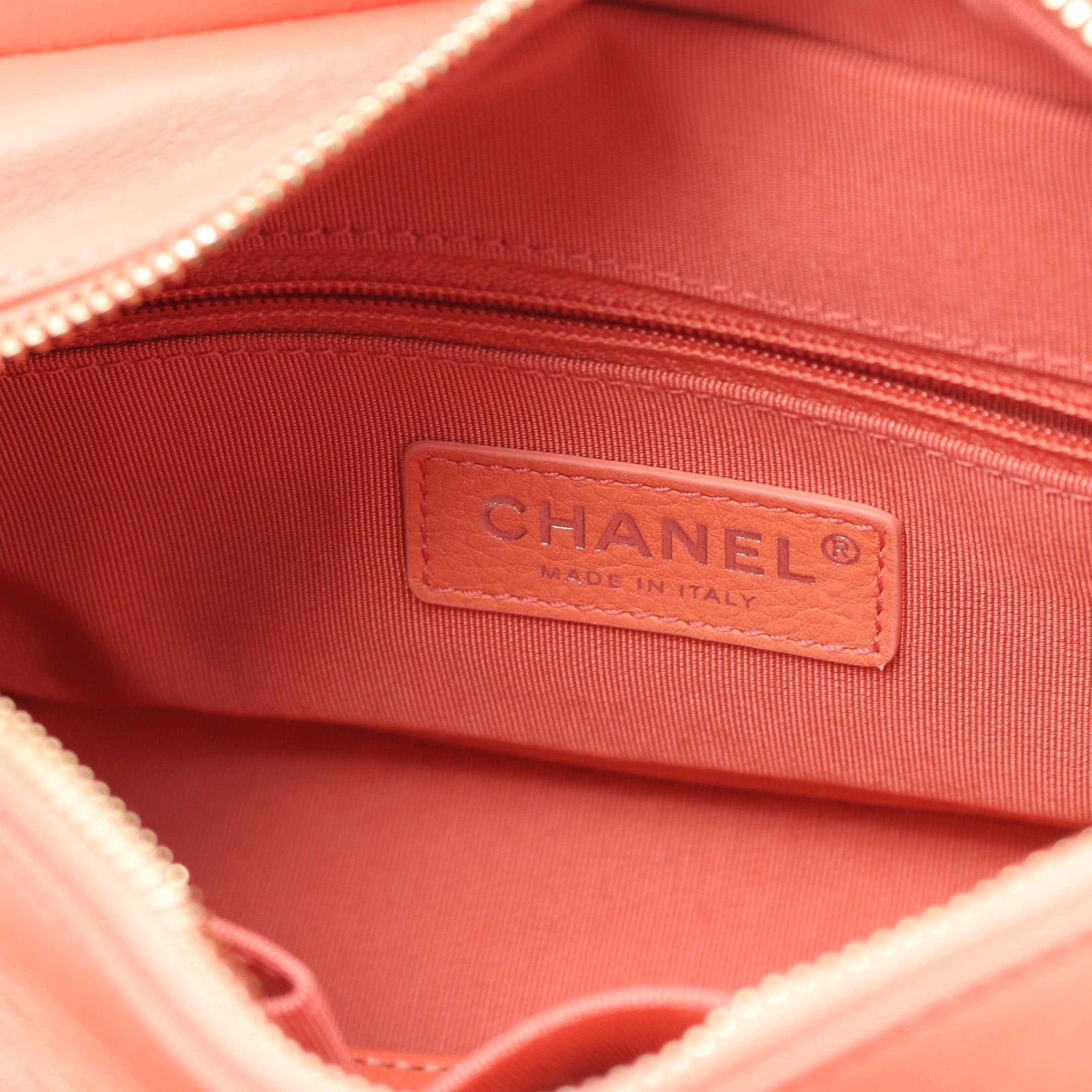Chanel Chanel Gabriel De Chanel Small Hobo Chain Shoulder Bag Leather Coral Orange Combination Metal Fittings Size ONE SIZE - 4 Thumbnail