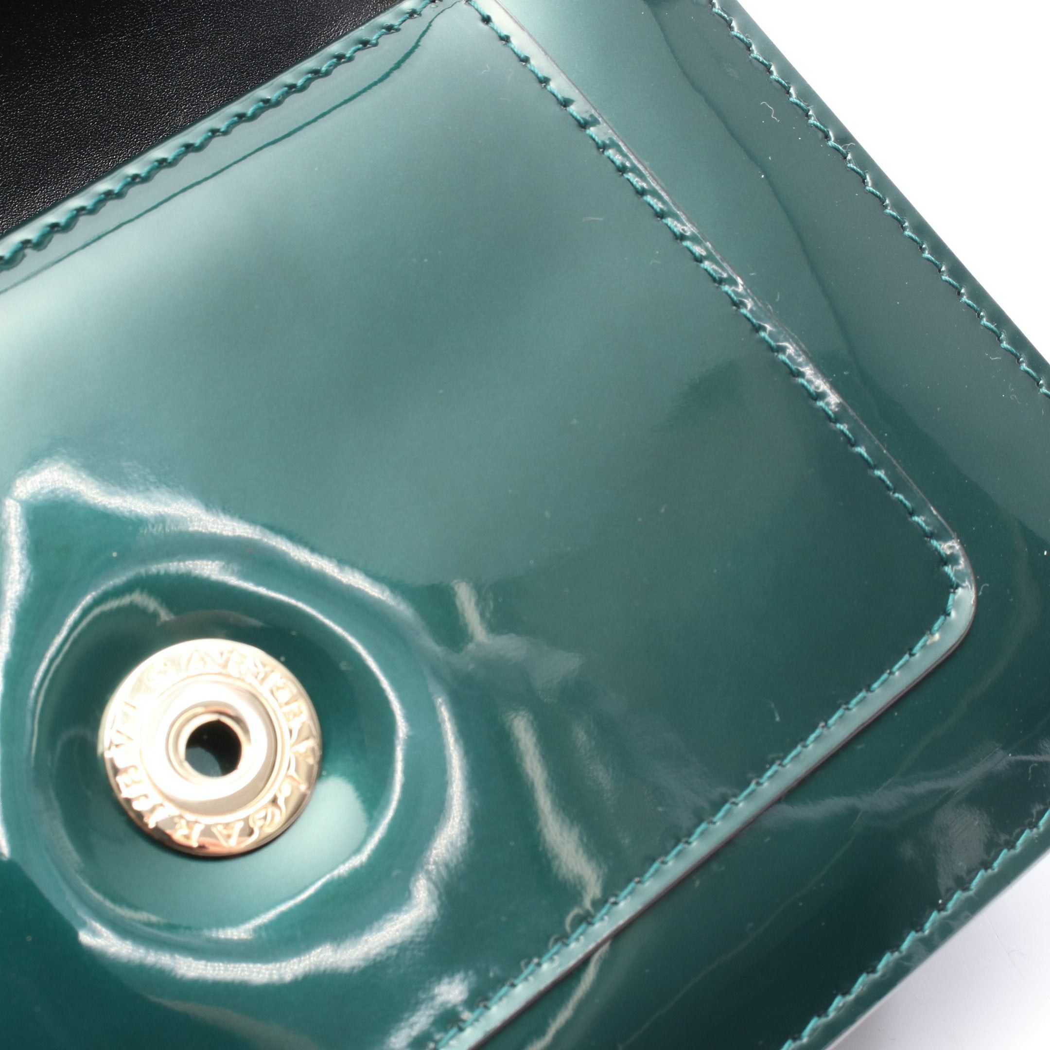 Bvlgari Bvlgari Serpenti Forever Chain Shoulder Bag Patent Leather Dark Green Size ONE SIZE - 7 Thumbnail