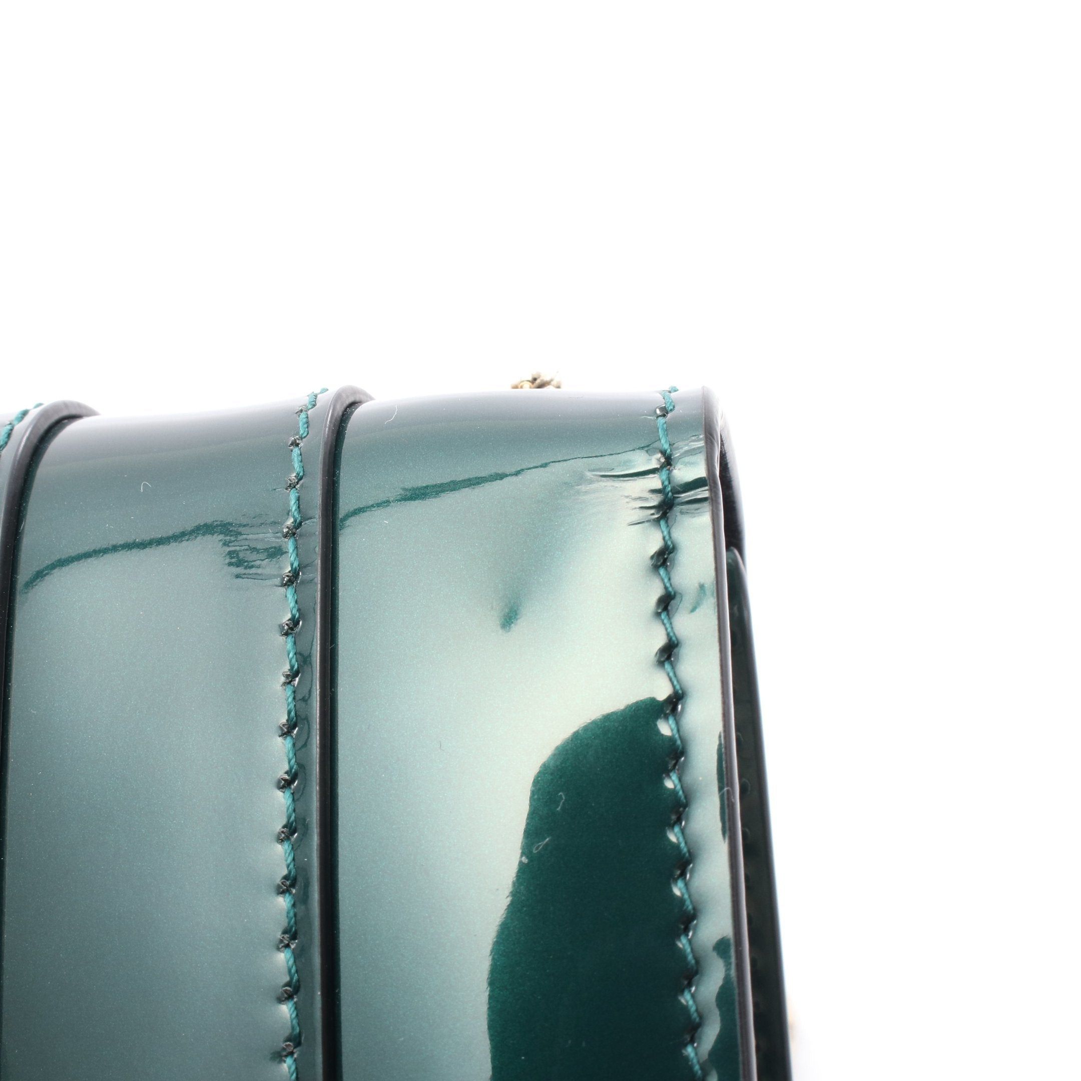 Bvlgari Bvlgari Serpenti Forever Chain Shoulder Bag Patent Leather Dark Green Size ONE SIZE - 6 Thumbnail