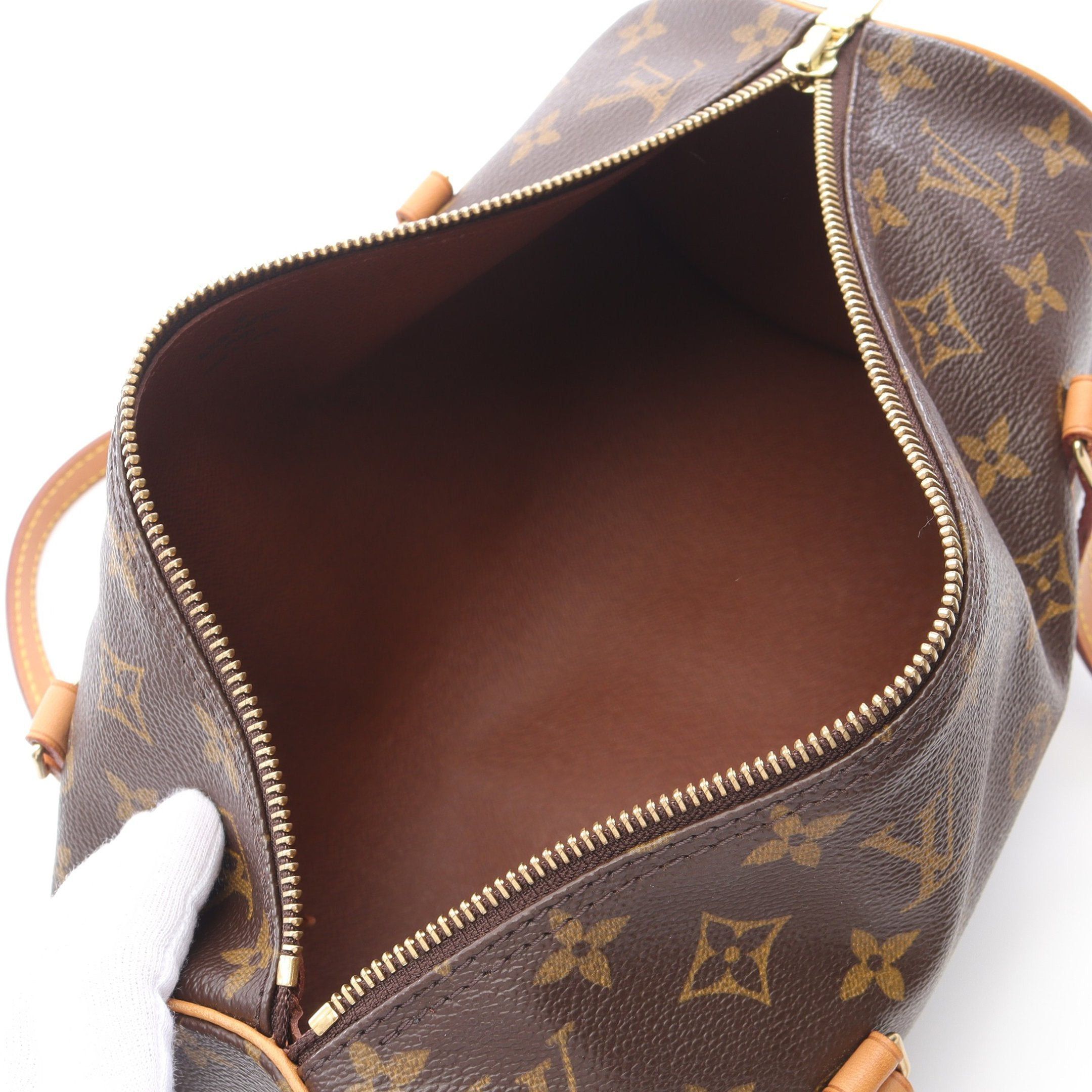 Louis Vuitton Louis Vuitton Papillon 30 Monogram Handbag Leather Brown Size ONE SIZE - 3 Thumbnail