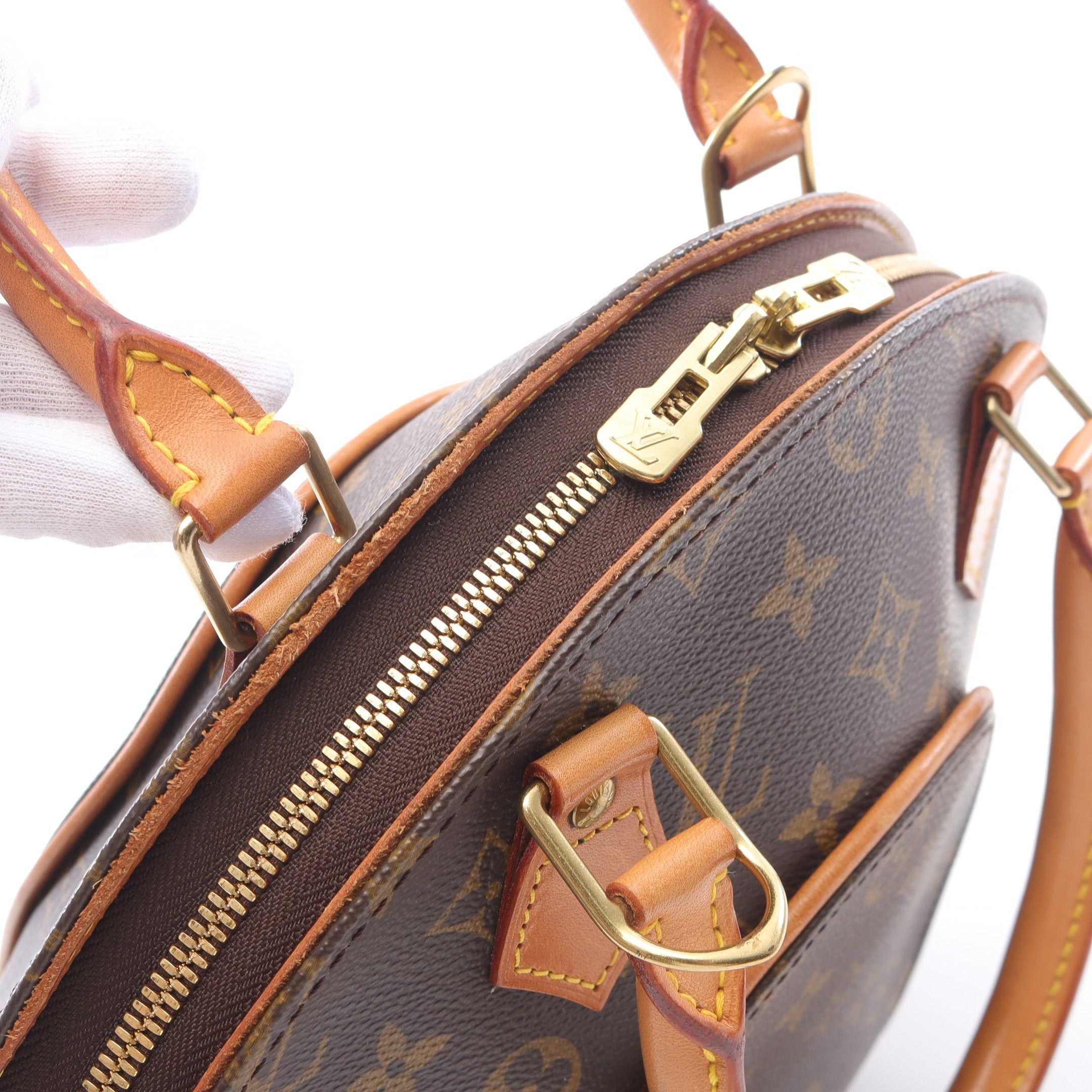 Louis Vuitton Louis Vuitton Ellipse Pm Monogram Handbag Leather Brown Size ONE SIZE - 7 Thumbnail