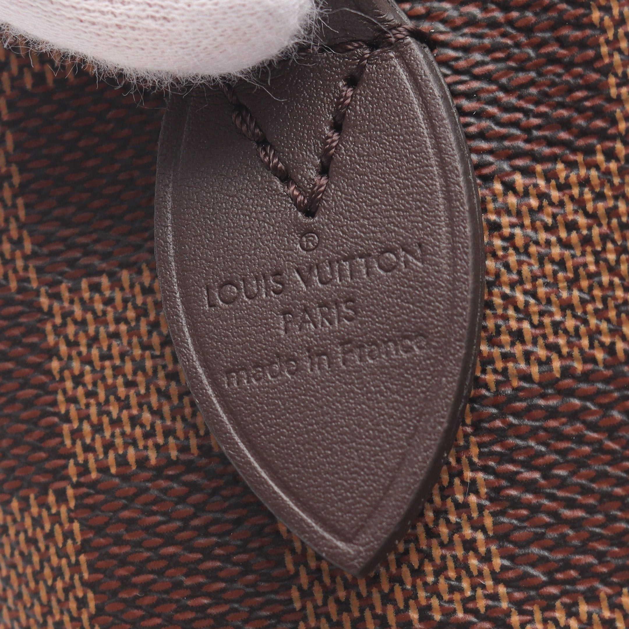 Louis Vuitton Louis Vuitton Speedy 20 Damier Ebene Handbag Leather Brown Size ONE SIZE - 4 Thumbnail