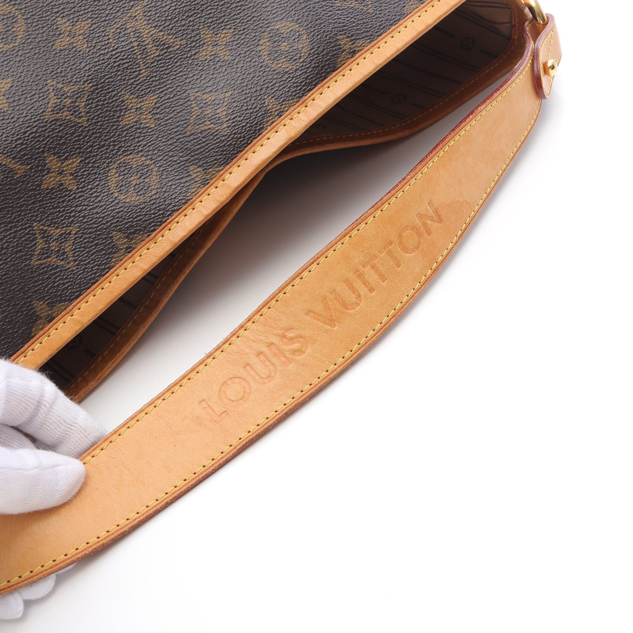 Louis Vuitton Louis Vuitton Delightful Pm Monogram One Shoulder Bag Leather Brown Size ONE SIZE - 9 Thumbnail