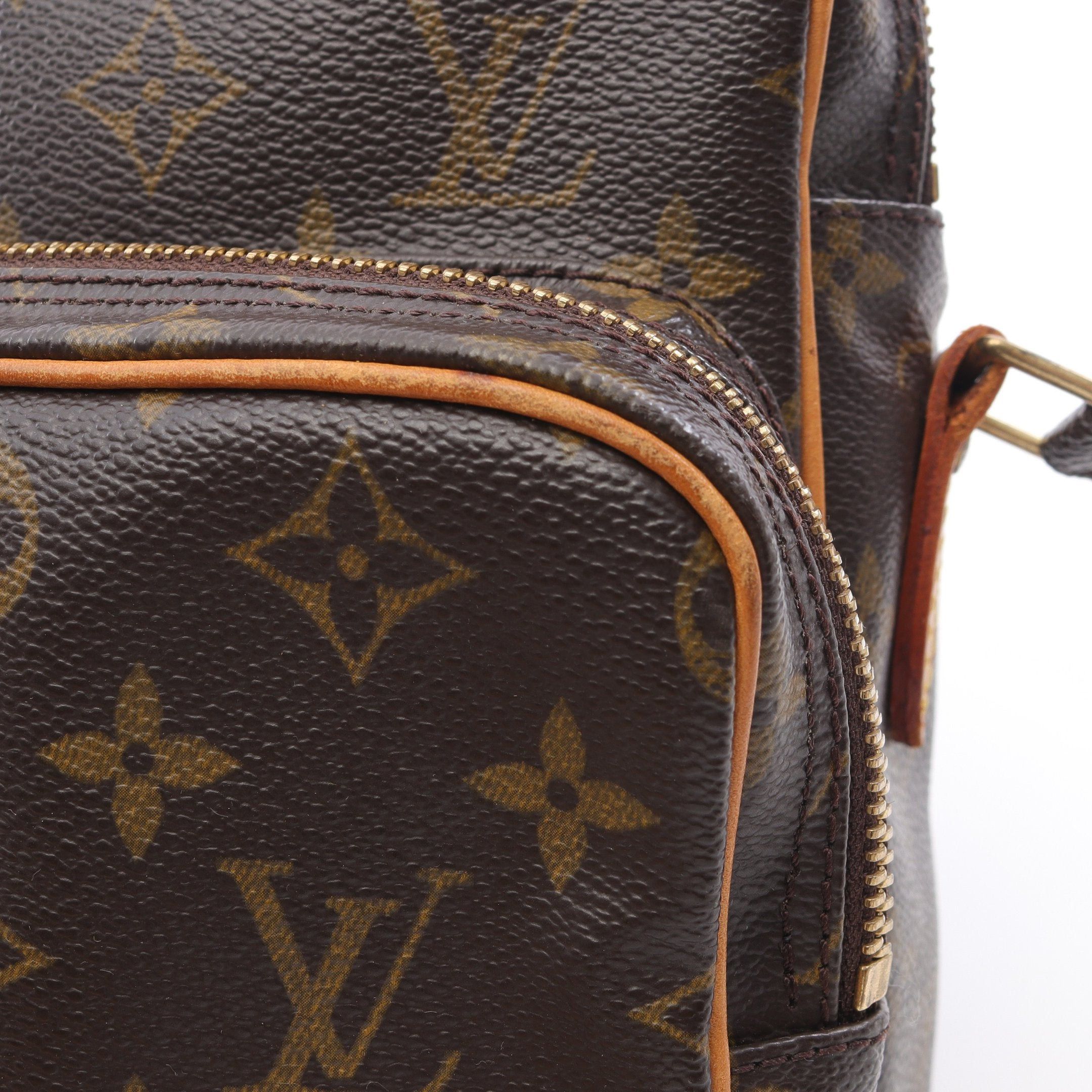 Louis Vuitton Louis Vuitton Amazon Monogram Shoulder Bag Leather Brown Size ONE SIZE - 11 Thumbnail