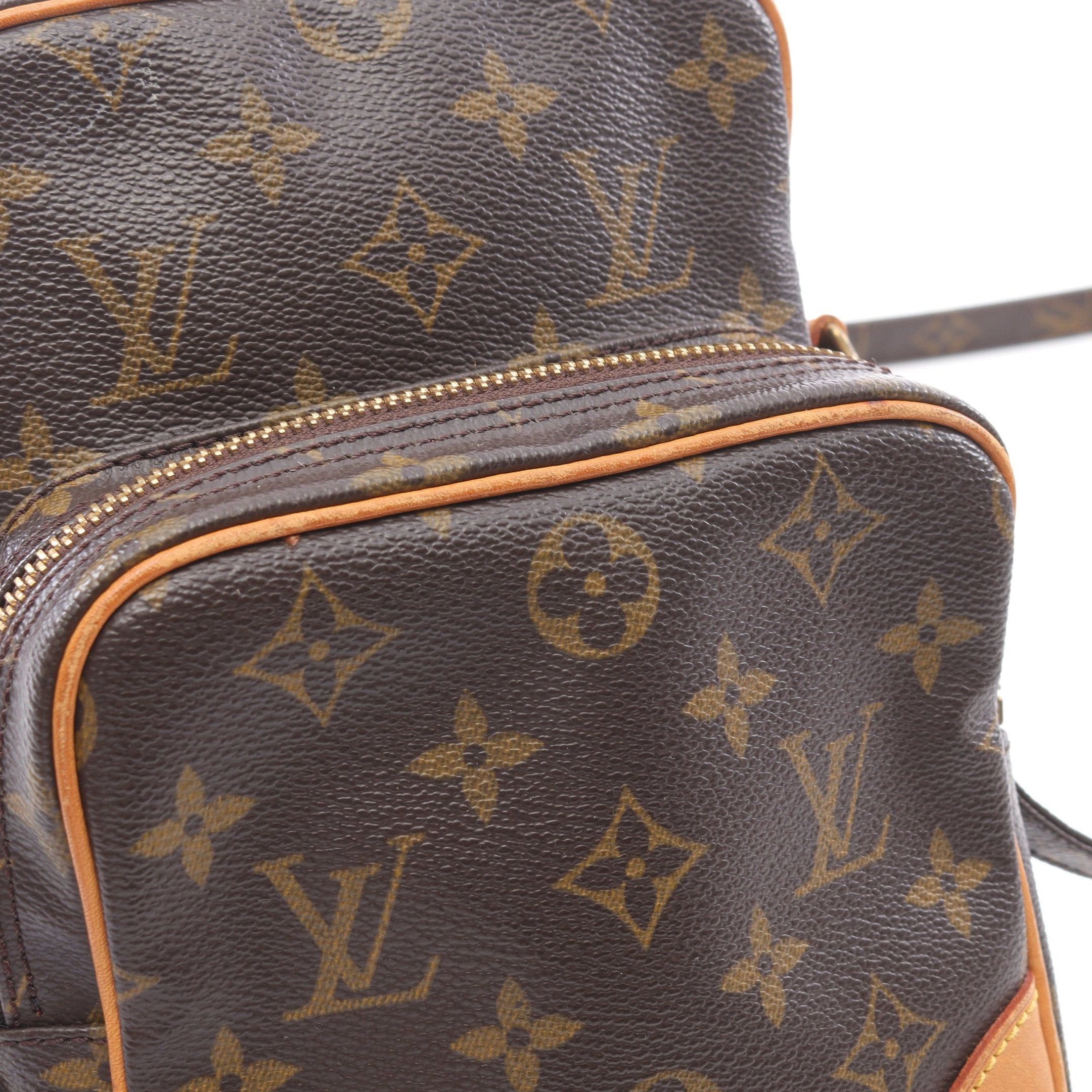 Louis Vuitton Louis Vuitton Amazon Monogram Shoulder Bag Leather Brown Size ONE SIZE - 7 Thumbnail