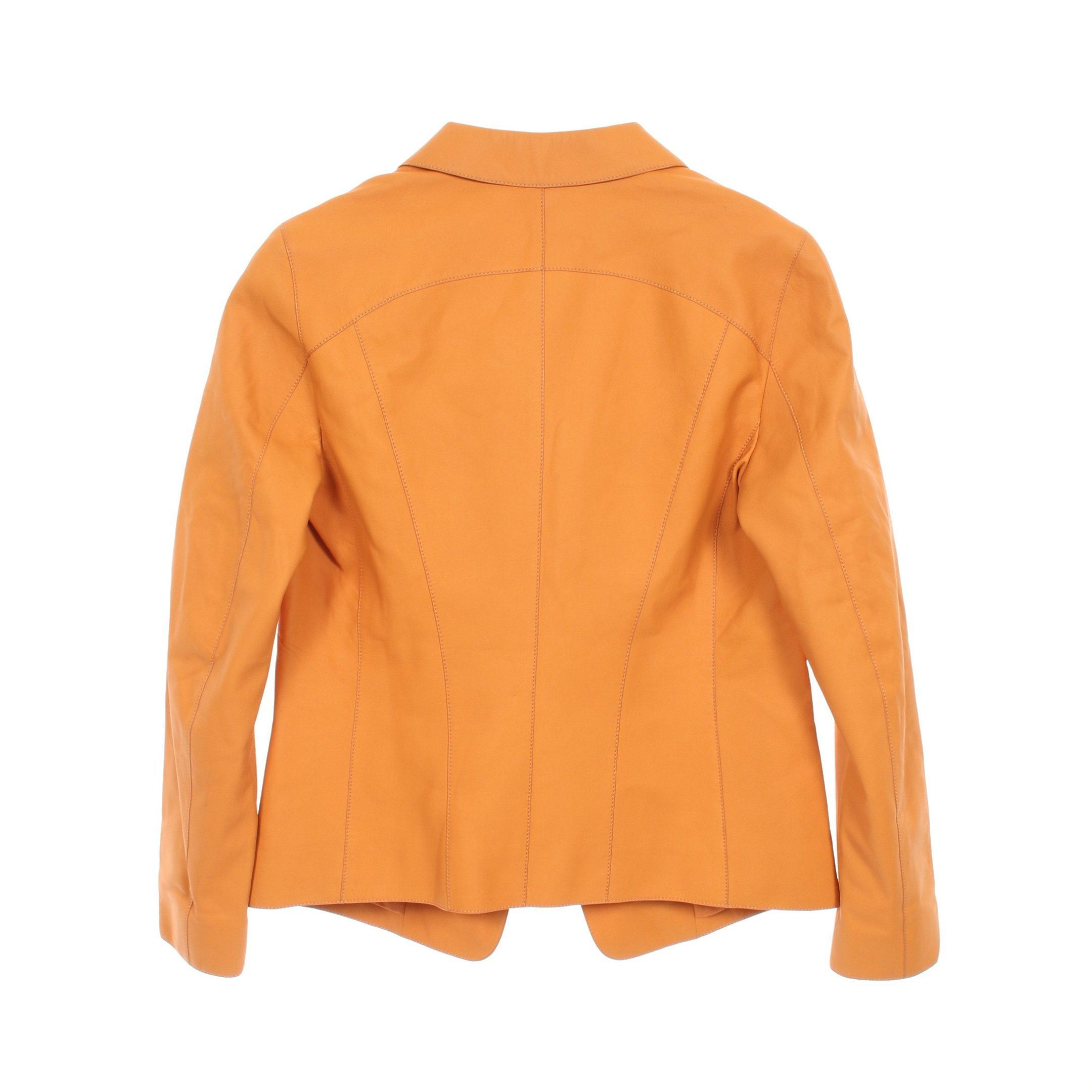 Hermes Hermes Jacket Leather Orange Brown Size ONE SIZE - 2 Thumbnail