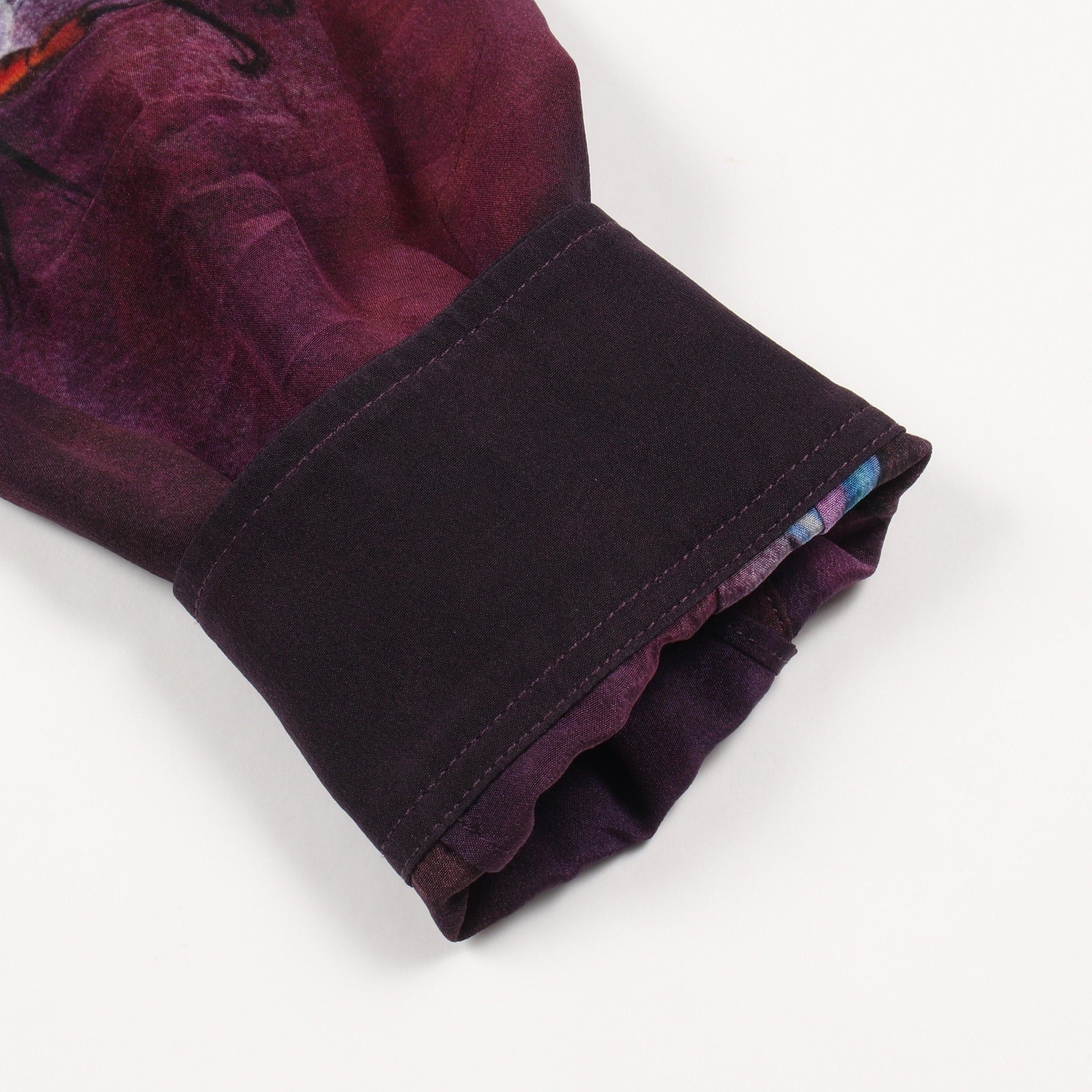 Gucci Gucci Gucci * Unskilled Worker Blouse Silk Dark Purple Multicolor Ribbon Tie Size ONE SIZE - 7 Thumbnail