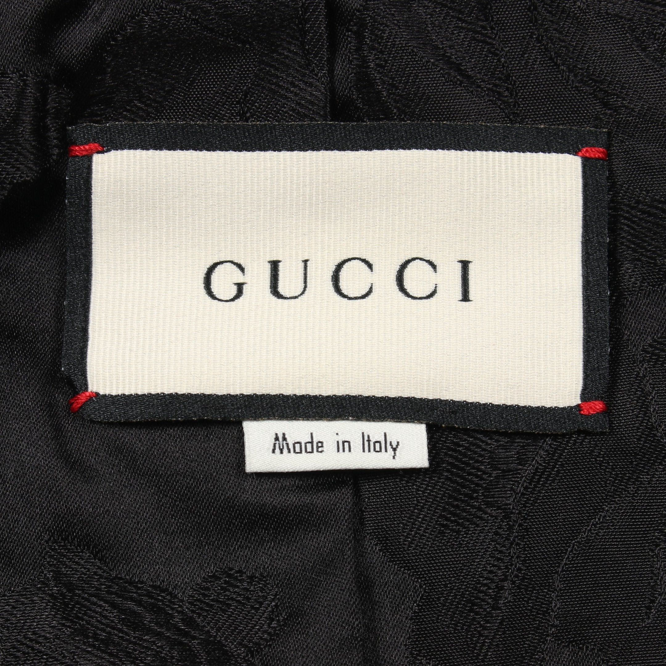 Gucci Gucci Tailored Jacket Wool Mohair Black Sequin Size ONE SIZE - 3 Thumbnail