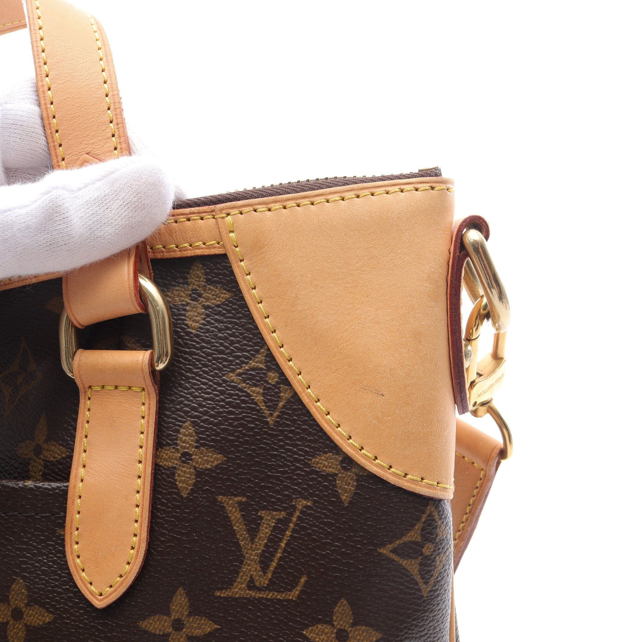 Louis Vuitton Louis Vuitton Odeon Gm Monogram Handbag Leather Brown Size ONE SIZE - 6 Thumbnail