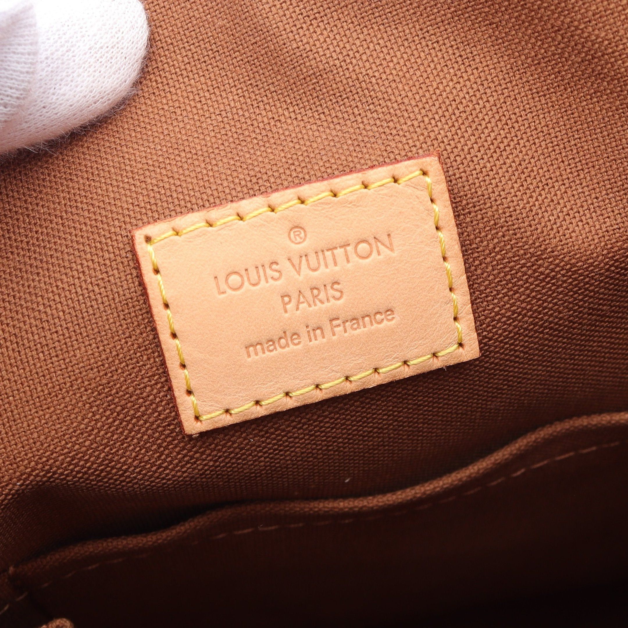 Louis Vuitton Louis Vuitton Odeon Gm Monogram Handbag Leather Brown Size ONE SIZE - 4 Thumbnail