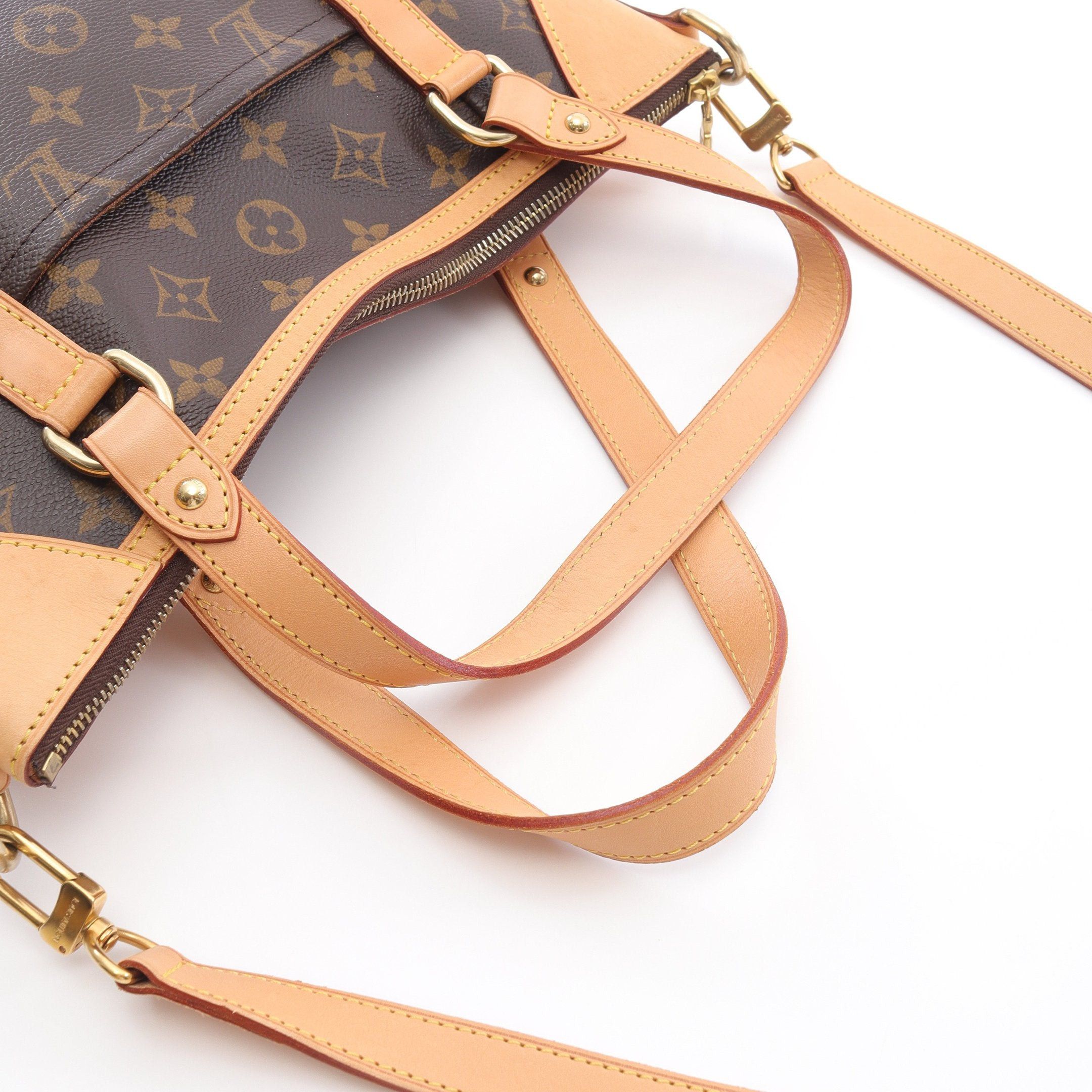 Louis Vuitton Louis Vuitton Odeon Gm Monogram Handbag Leather Brown Size ONE SIZE - 9 Thumbnail