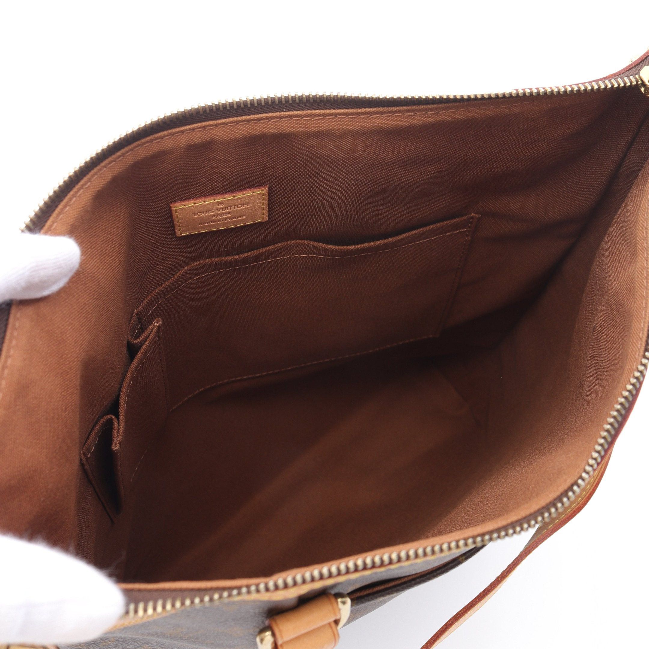 Louis Vuitton Louis Vuitton Odeon Gm Monogram Handbag Leather Brown Size ONE SIZE - 3 Thumbnail