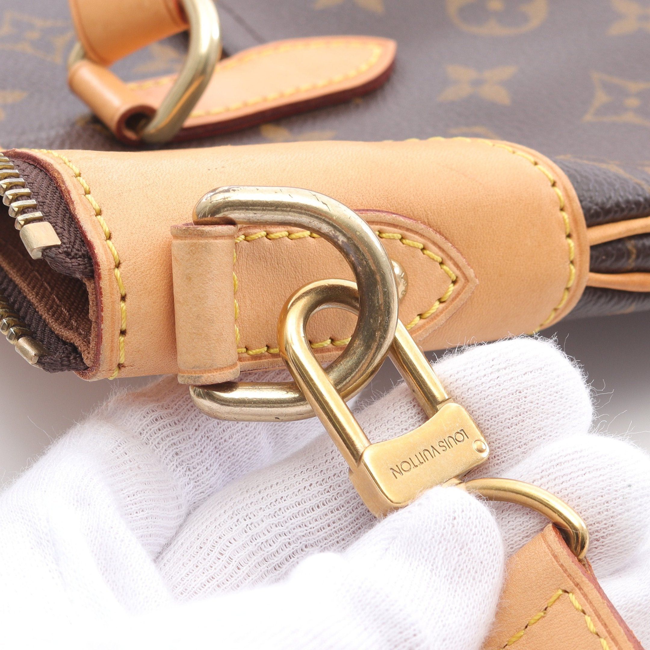 Louis Vuitton Louis Vuitton Odeon Gm Monogram Handbag Leather Brown Size ONE SIZE - 10 Thumbnail