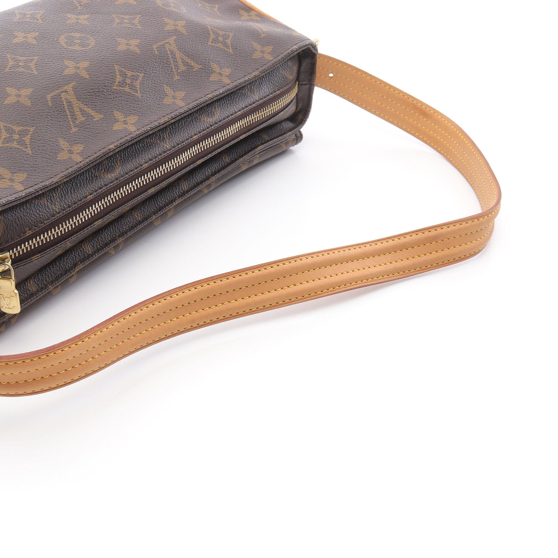 Louis Vuitton Louis Vuitton Vivacite Mm Monogram Shoulder Bag Leather Brown Size ONE SIZE - 9 Thumbnail