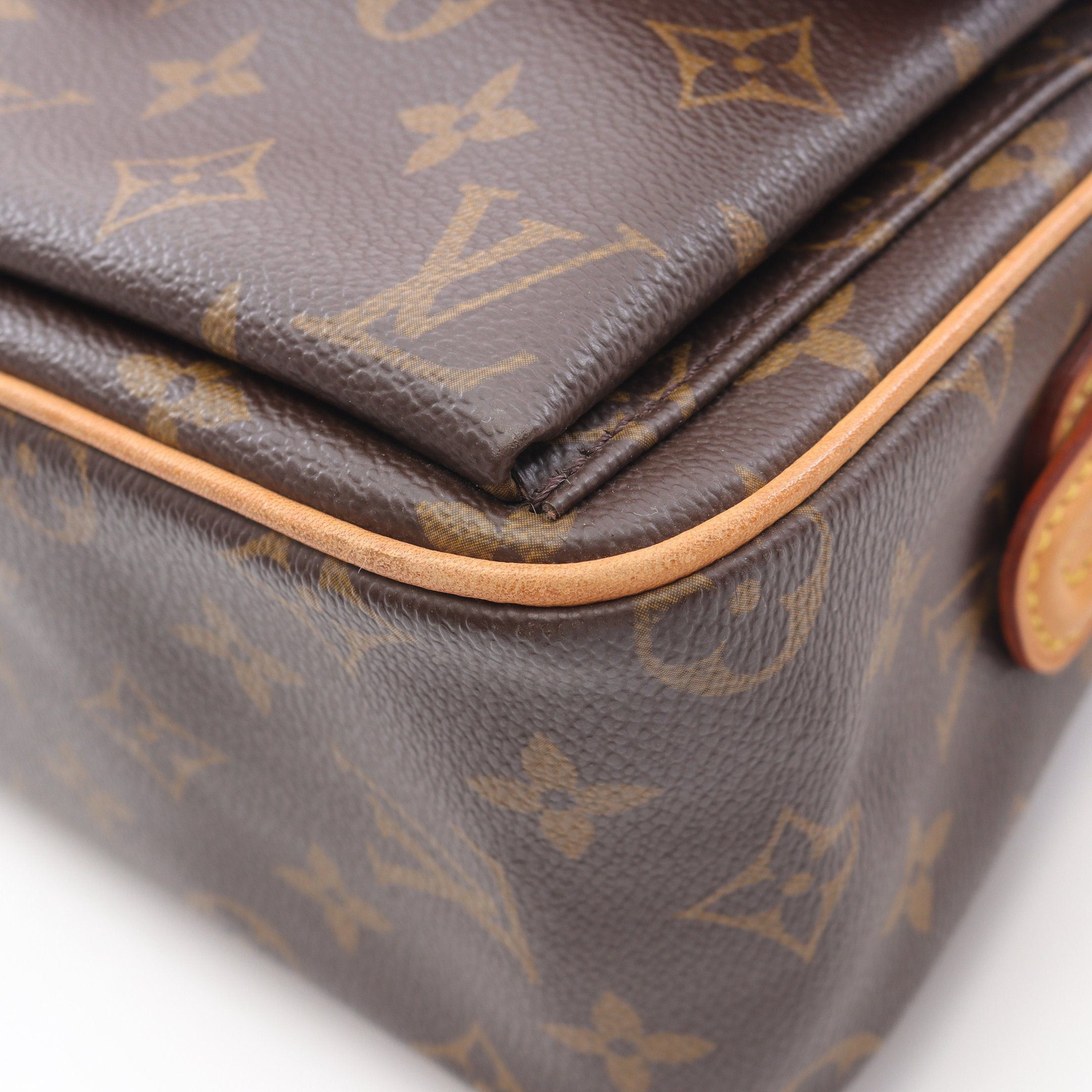 Louis Vuitton Louis Vuitton Vivacite Mm Monogram Shoulder Bag Leather Brown Size ONE SIZE - 6 Thumbnail