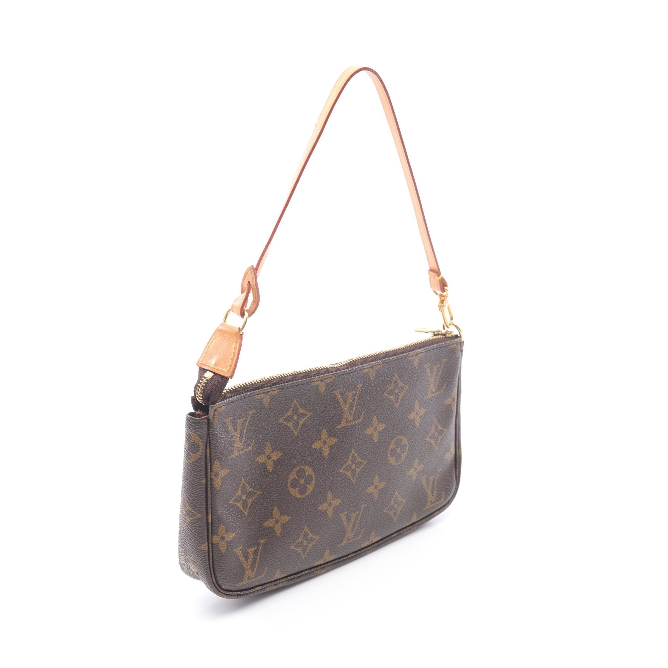 Louis Vuitton Louis Vuitton Pochette Accessoires Monogram Handbag Leather Brown Size ONE SIZE - 2 Thumbnail