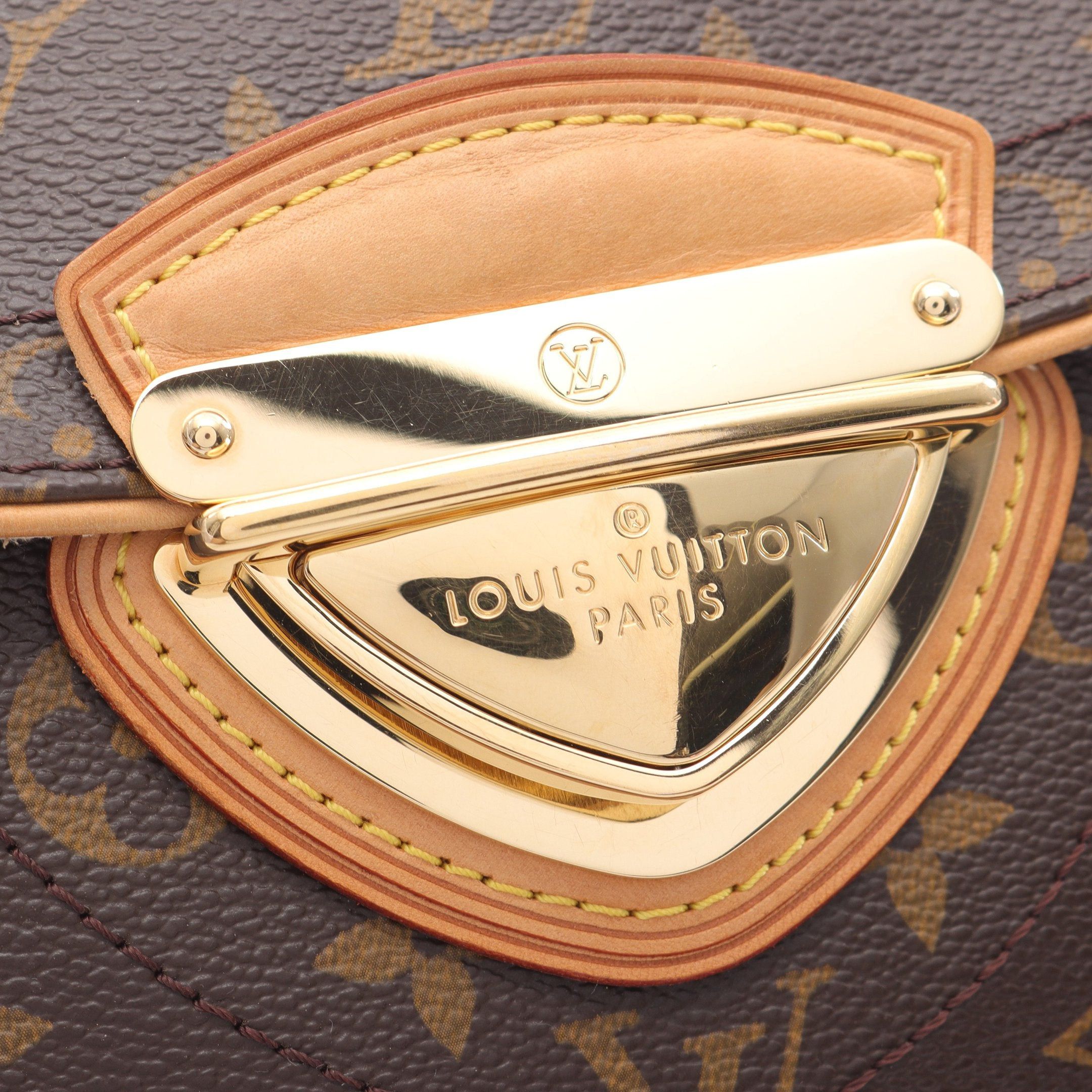 Louis Vuitton Louis Vuitton Beverly Mm Monogram Shoulder Bag Leather Brown Size ONE SIZE - 11 Thumbnail