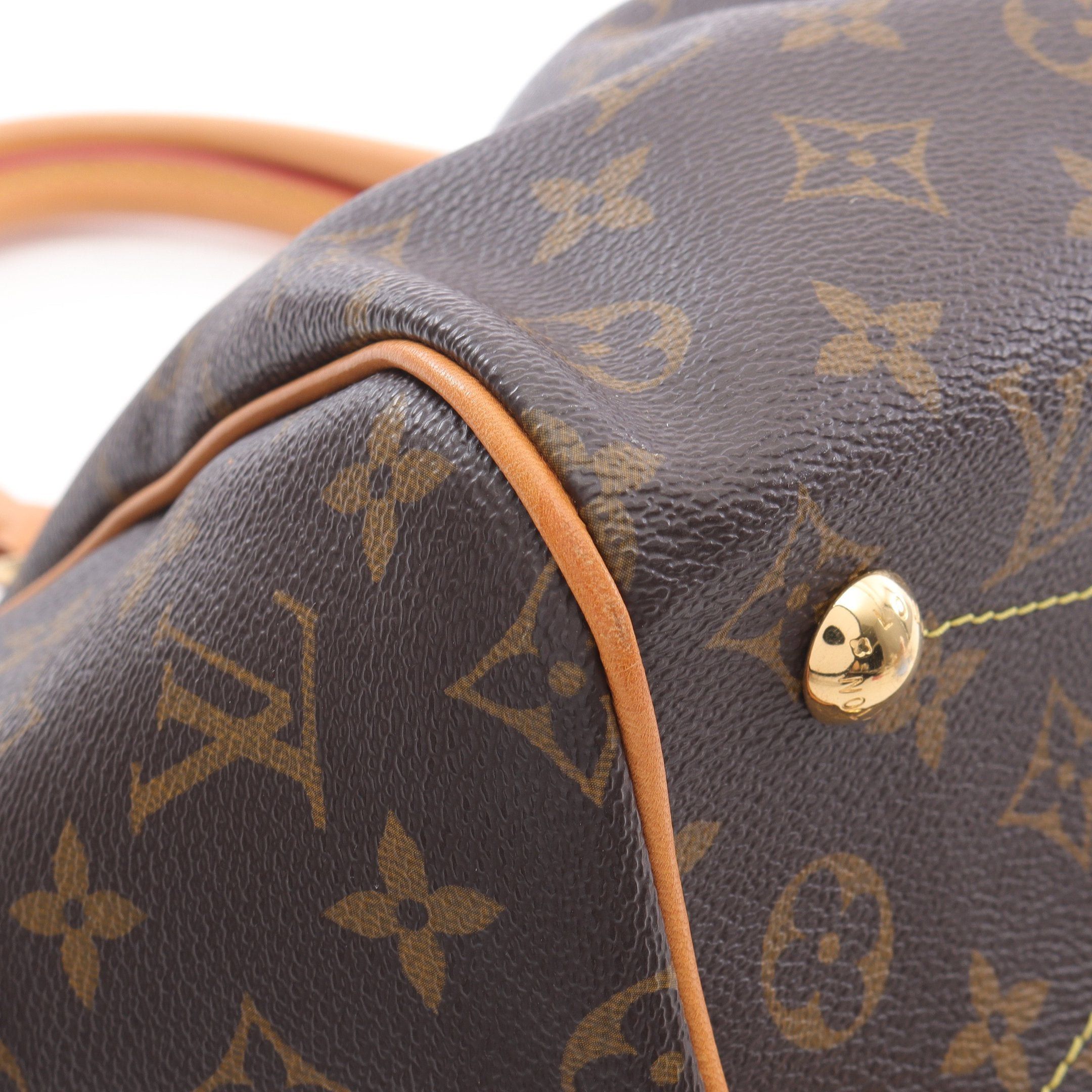 Louis Vuitton Louis Vuitton Tivoli Pm Monogram Handbag Leather Brown Size ONE SIZE - 8 Thumbnail