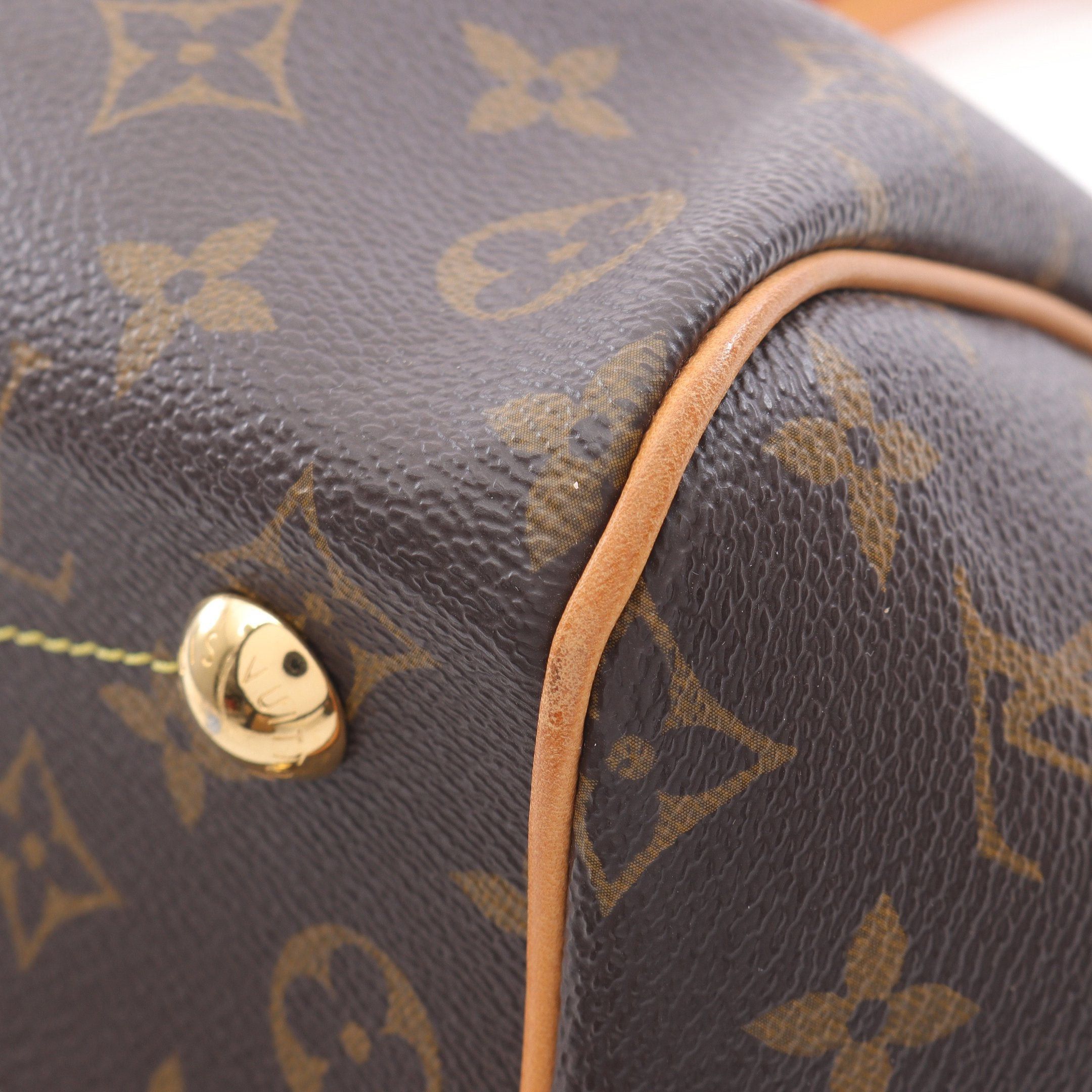 Louis Vuitton Louis Vuitton Tivoli Pm Monogram Handbag Leather Brown Size ONE SIZE - 9 Thumbnail