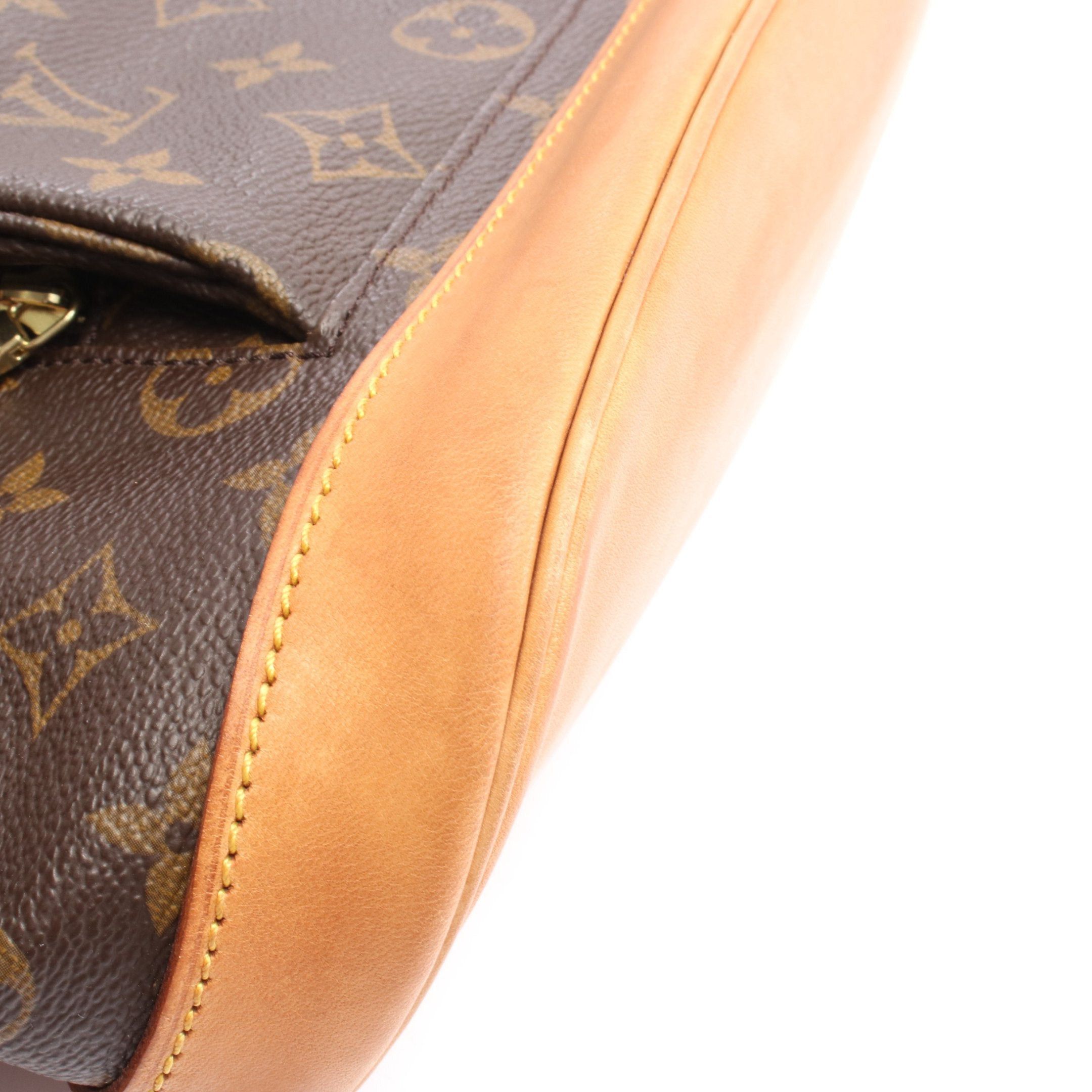 Louis Vuitton Louis Vuitton Montsouris Mm Monogram Backpack Rucksack Leather Brown Size ONE SIZE - 8 Thumbnail