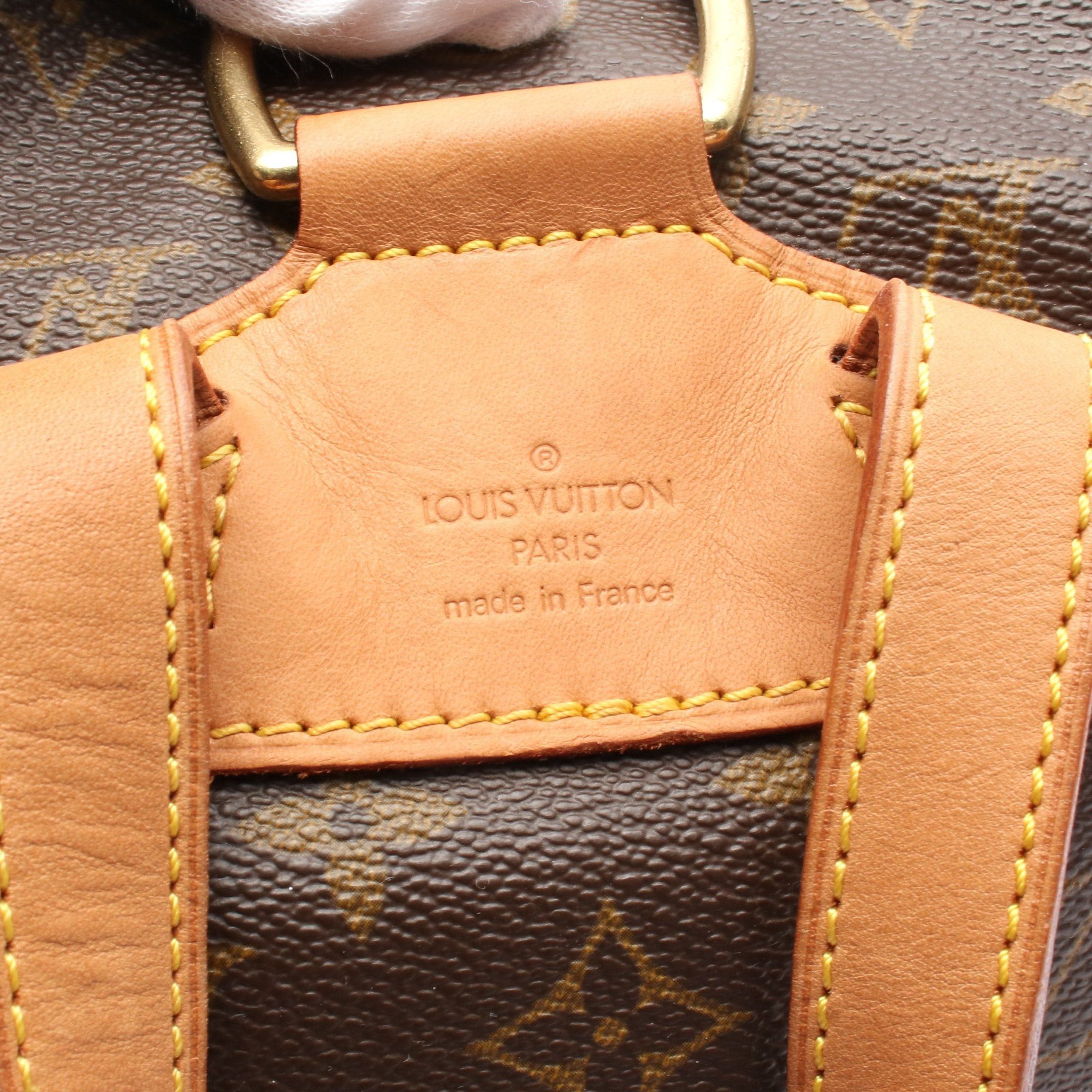 Louis Vuitton Louis Vuitton Montsouris Mm Monogram Backpack Rucksack Leather Brown Size ONE SIZE - 4 Thumbnail