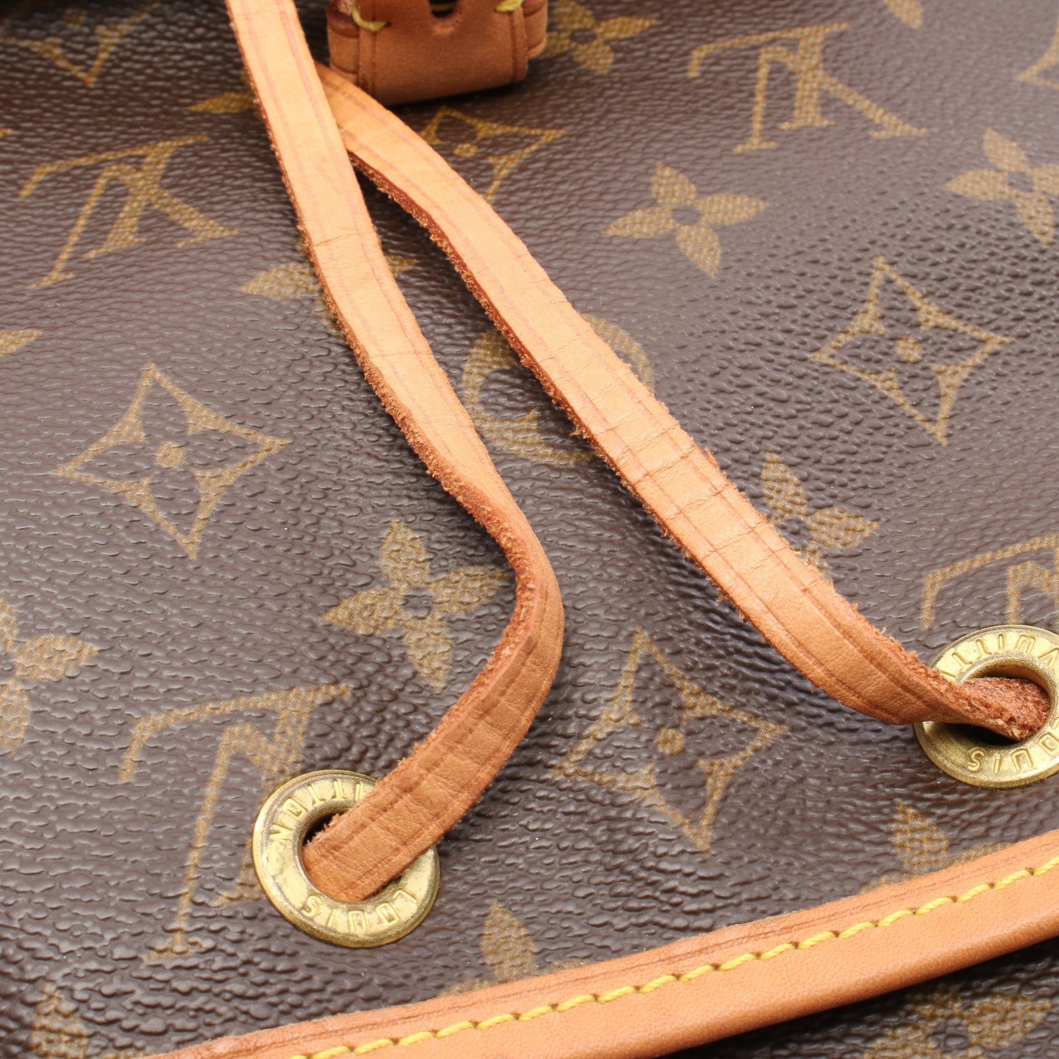 Louis Vuitton Louis Vuitton Montsouris Mm Monogram Backpack Rucksack Leather Brown Size ONE SIZE - 7 Thumbnail