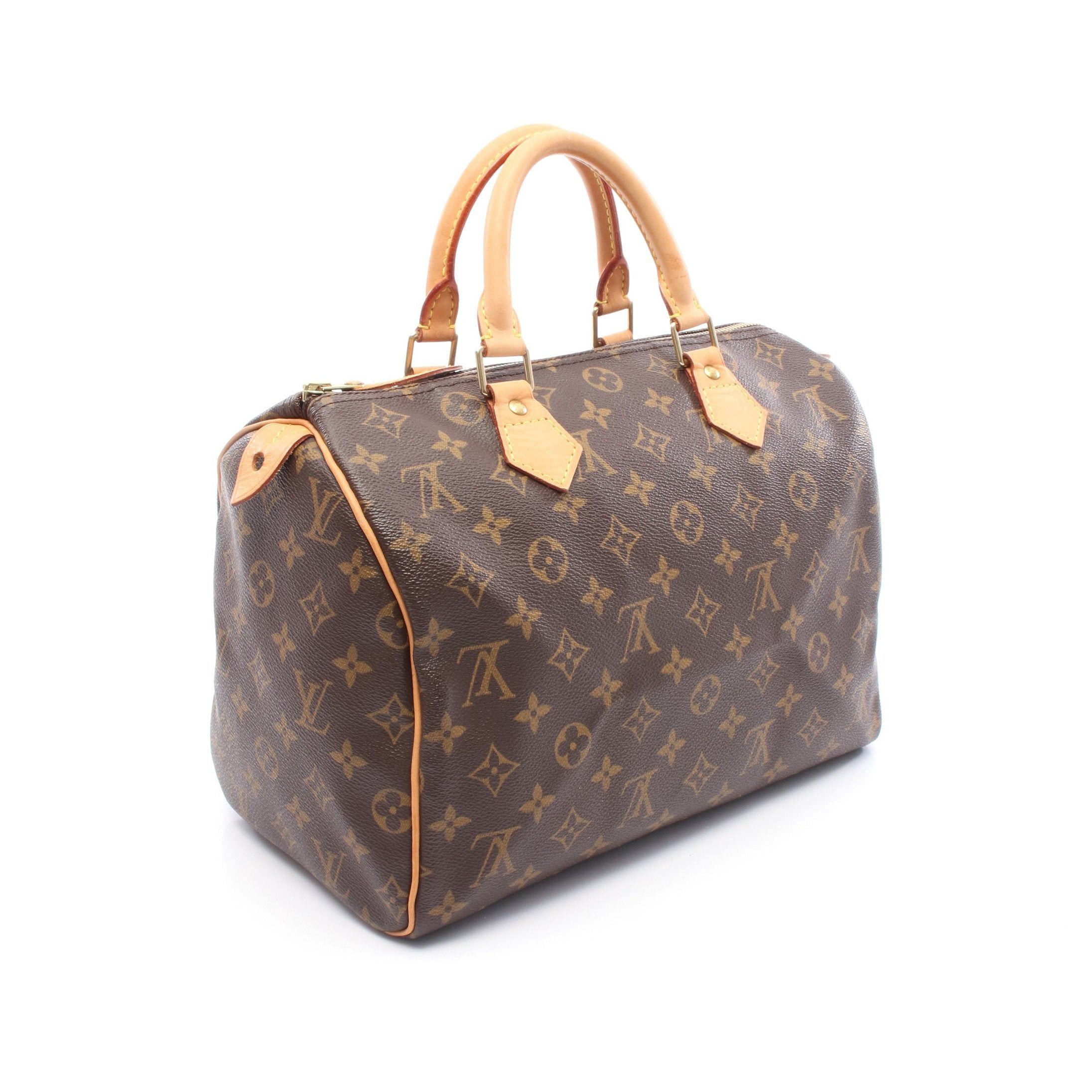 Louis Vuitton Louis Vuitton Speedy 30 Monogram Handbag Leather Brown Size ONE SIZE - 2 Thumbnail