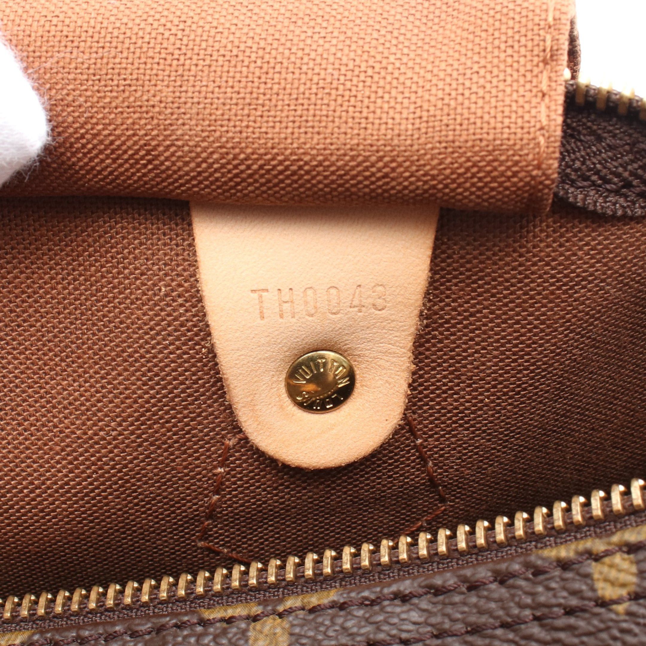 Louis Vuitton Louis Vuitton Speedy 30 Monogram Handbag Leather Brown Size ONE SIZE - 5 Thumbnail