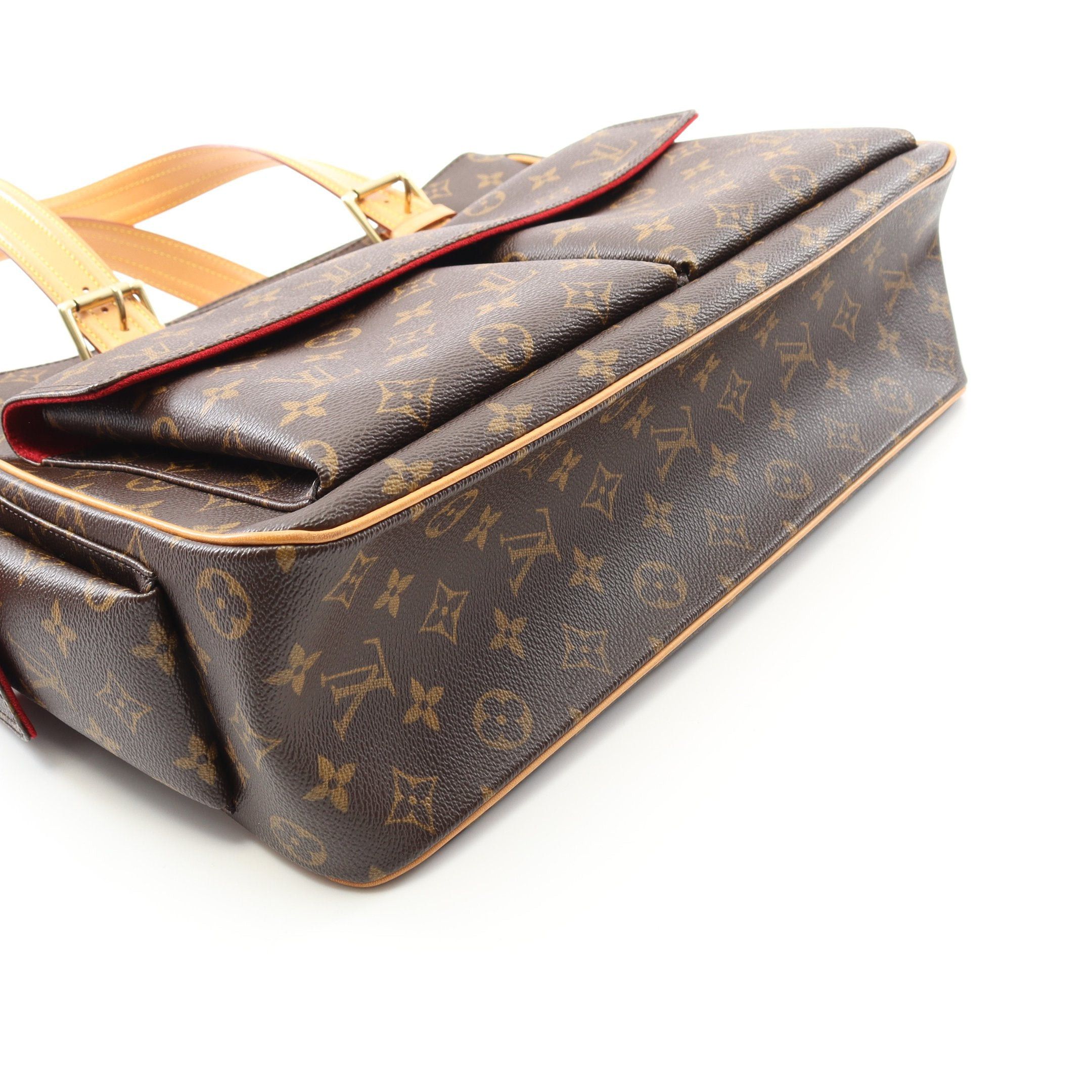 Louis Vuitton Louis Vuitton Multi-Priest Monogram Handbag Leather Brown Size ONE SIZE - 9 Thumbnail