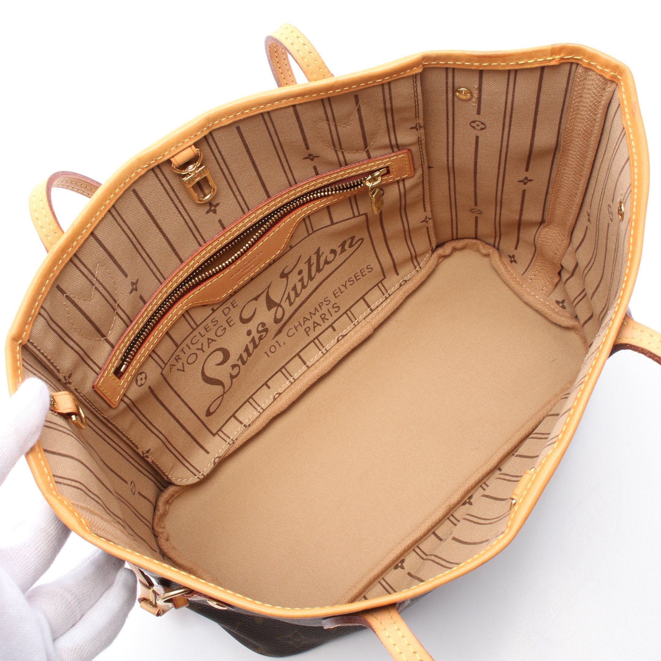 Louis Vuitton Louis Vuitton Neverfull Pm Monogram Handbag Tote Bag Leather Brown Size ONE SIZE - 3 Thumbnail