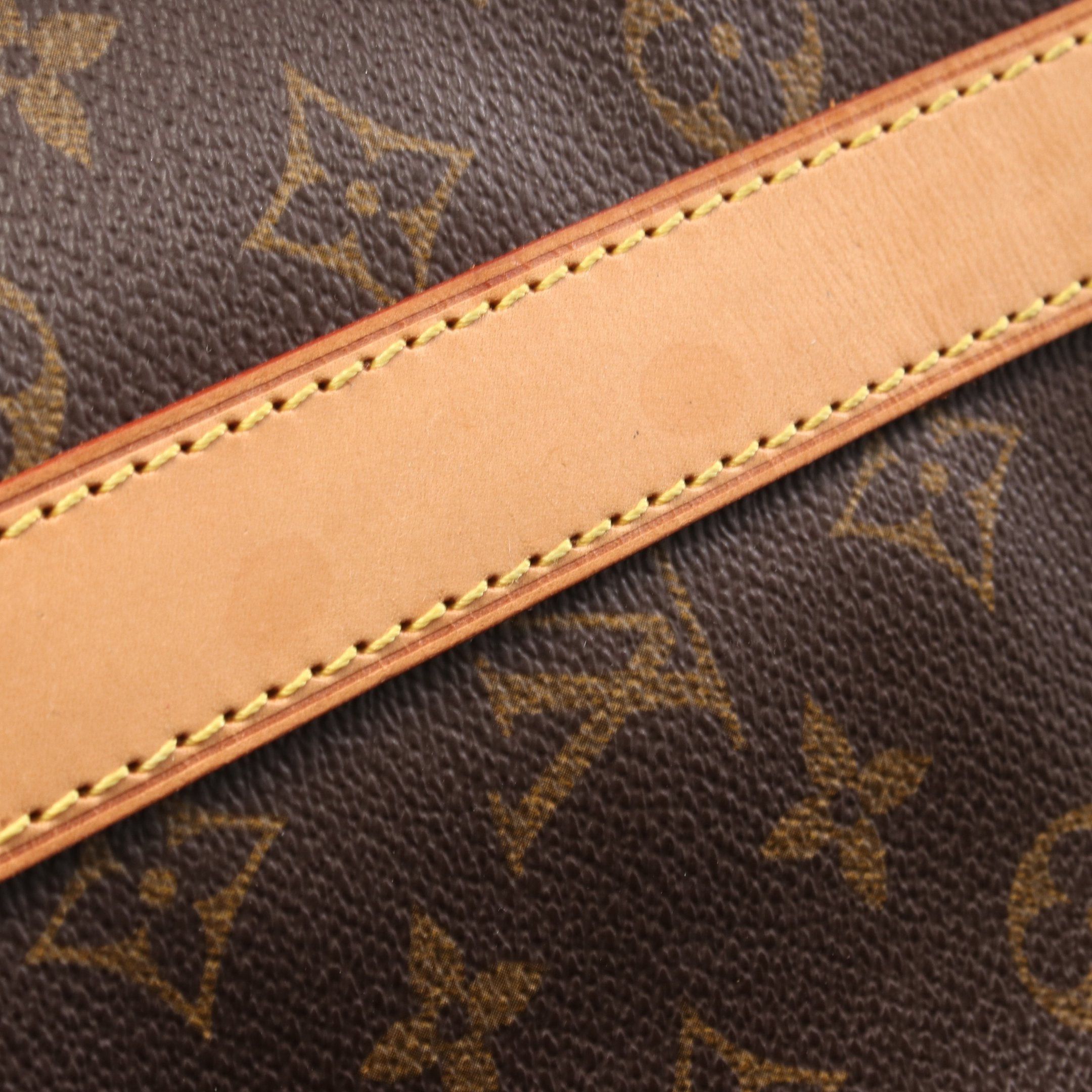 Louis Vuitton Louis Vuitton Keepall 45 Monogram Boston Bag Leather Brown Size ONE SIZE - 8 Thumbnail