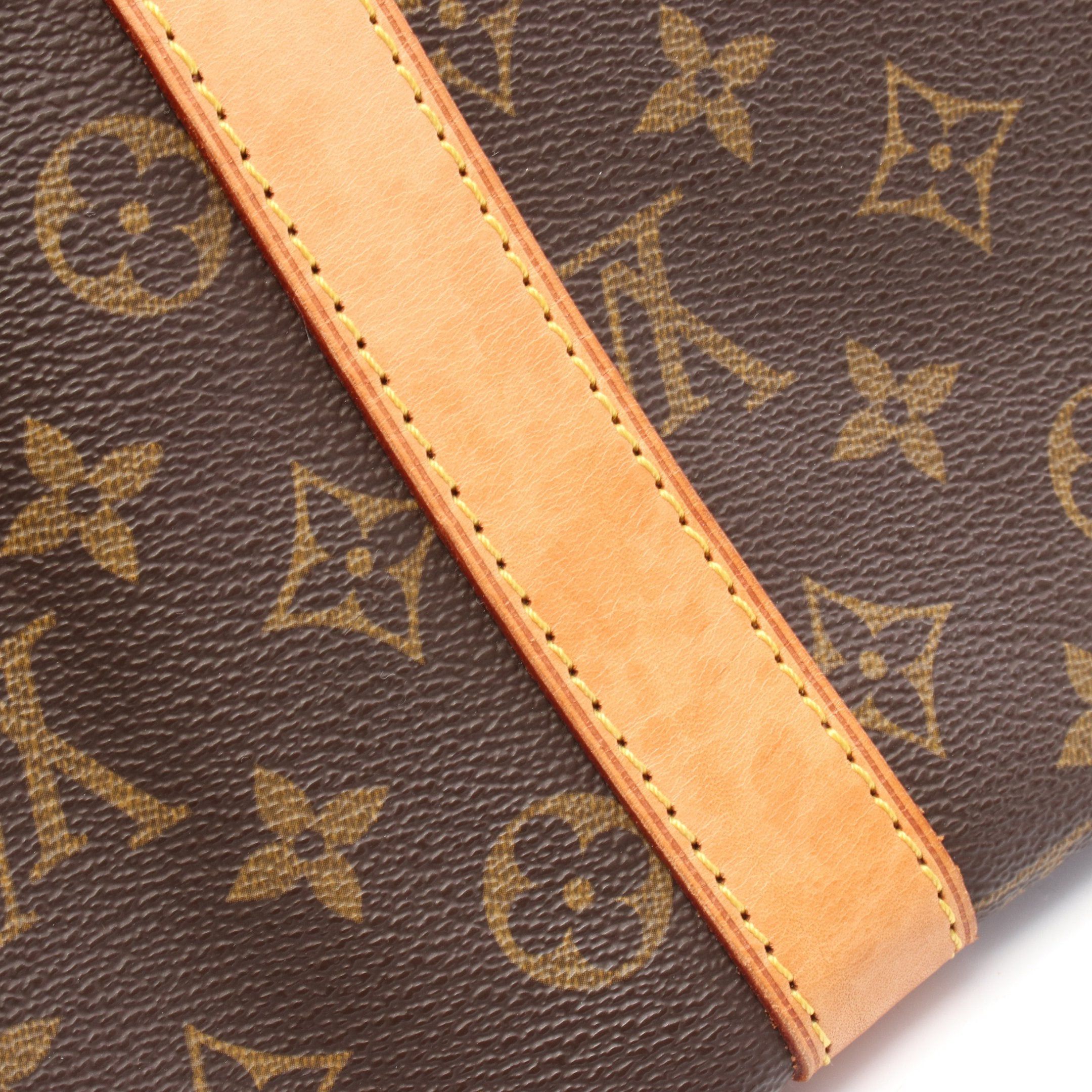 Louis Vuitton Louis Vuitton Keepall 45 Monogram Boston Bag Leather Brown Size ONE SIZE - 11 Thumbnail