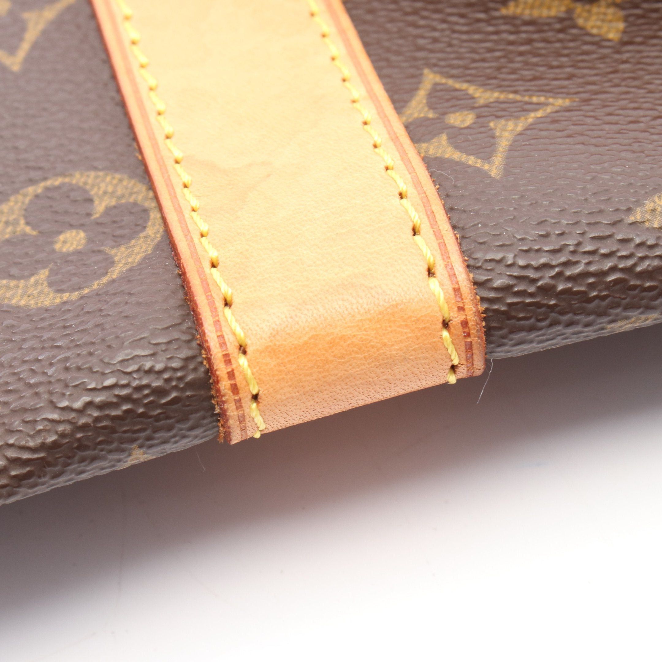 Louis Vuitton Louis Vuitton Keepall 45 Monogram Boston Bag Leather Brown Size ONE SIZE - 9 Thumbnail