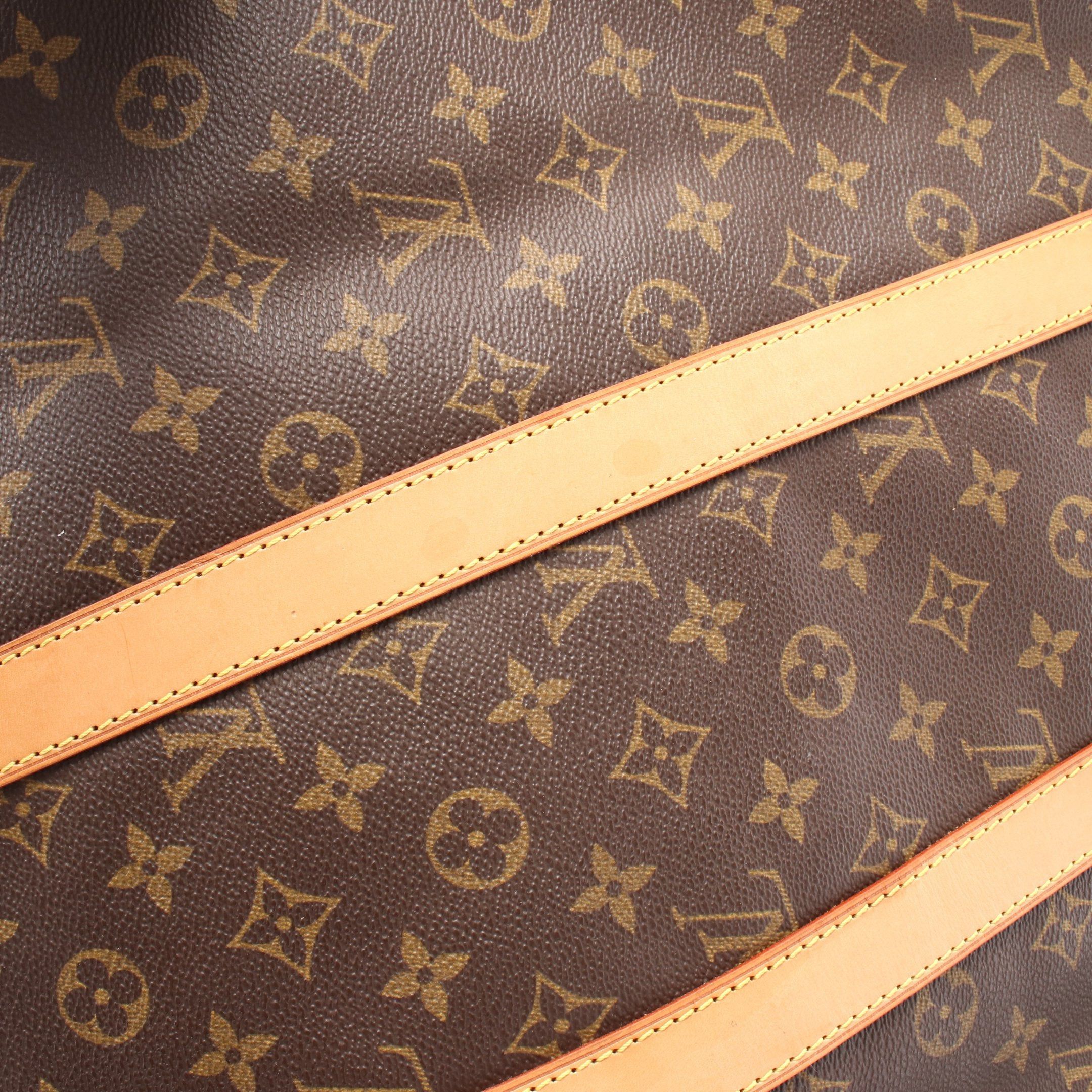 Louis Vuitton Louis Vuitton Keepall 45 Monogram Boston Bag Leather Brown Size ONE SIZE - 6 Thumbnail