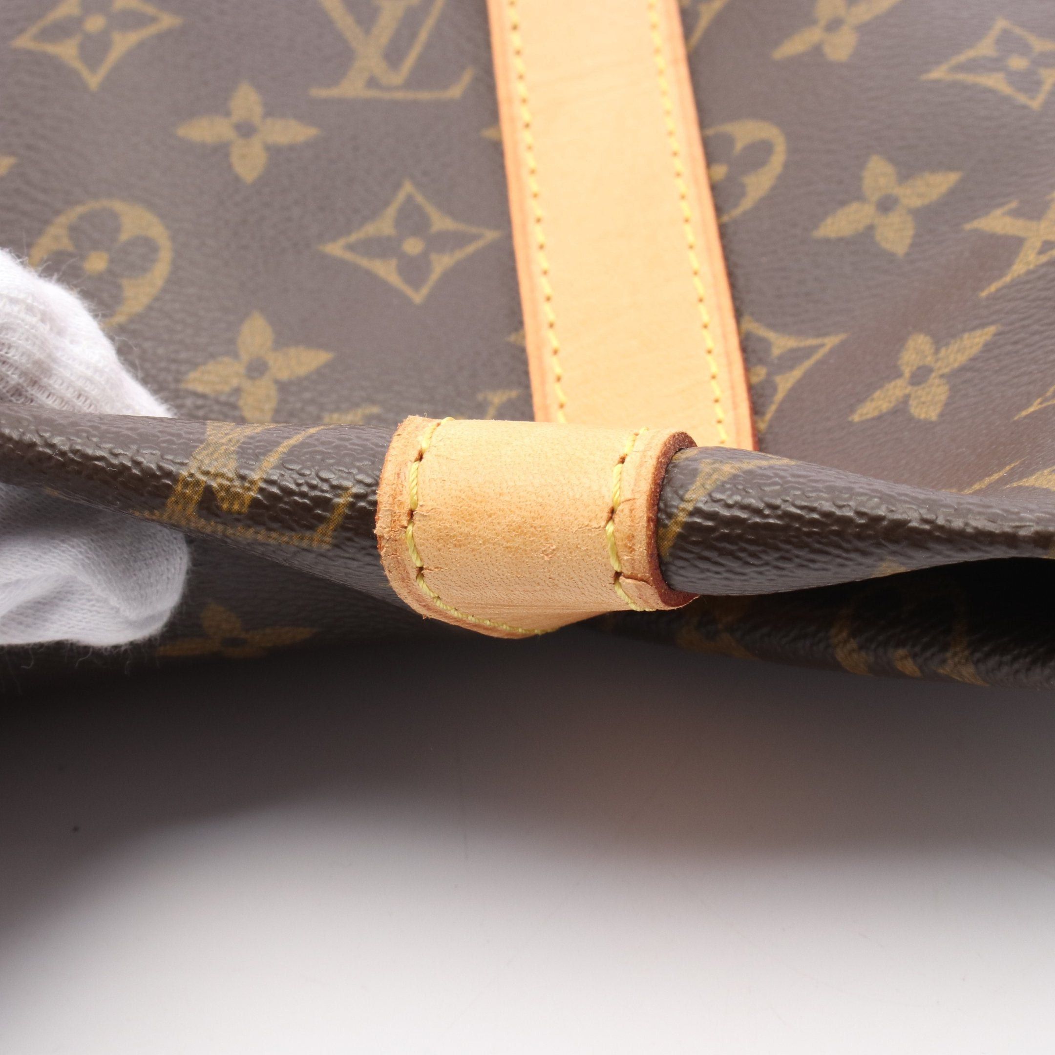 Louis Vuitton Louis Vuitton Keepall 50 Monogram Boston Bag Leather Brown Size ONE SIZE - 8 Thumbnail