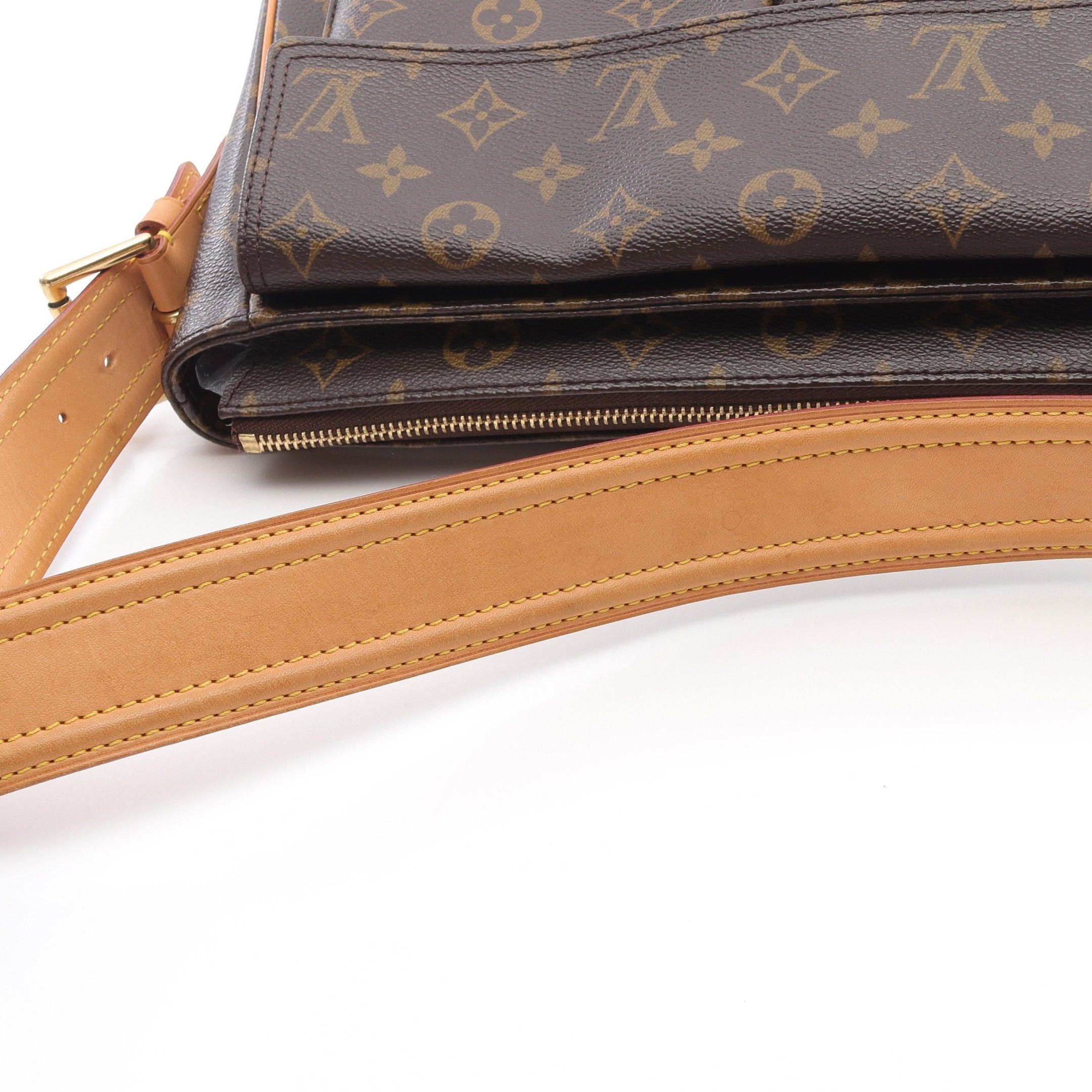 Louis Vuitton Louis Vuitton Vivacite Gm Monogram Shoulder Bag Leather Brown Size ONE SIZE - 8 Thumbnail