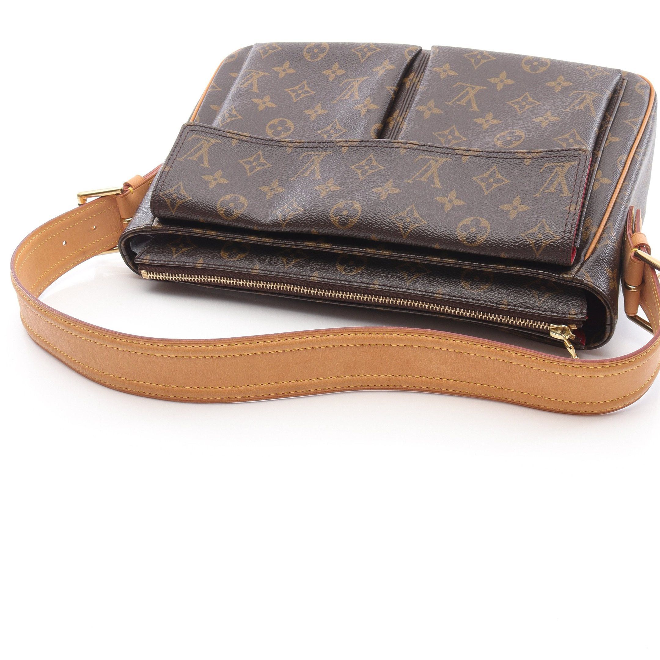 Louis Vuitton Louis Vuitton Vivacite Gm Monogram Shoulder Bag Leather Brown Size ONE SIZE - 9 Thumbnail