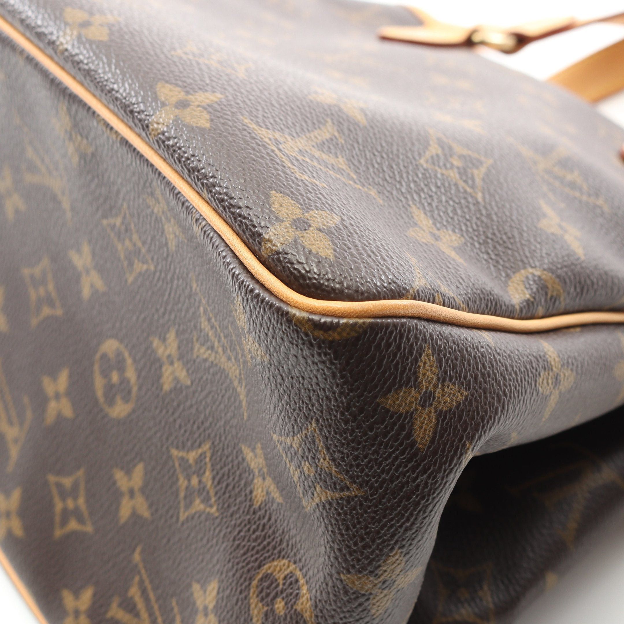 Louis Vuitton Louis Vuitton Batignolles Monogram Handbag Leather Brown Size ONE SIZE - 6 Thumbnail